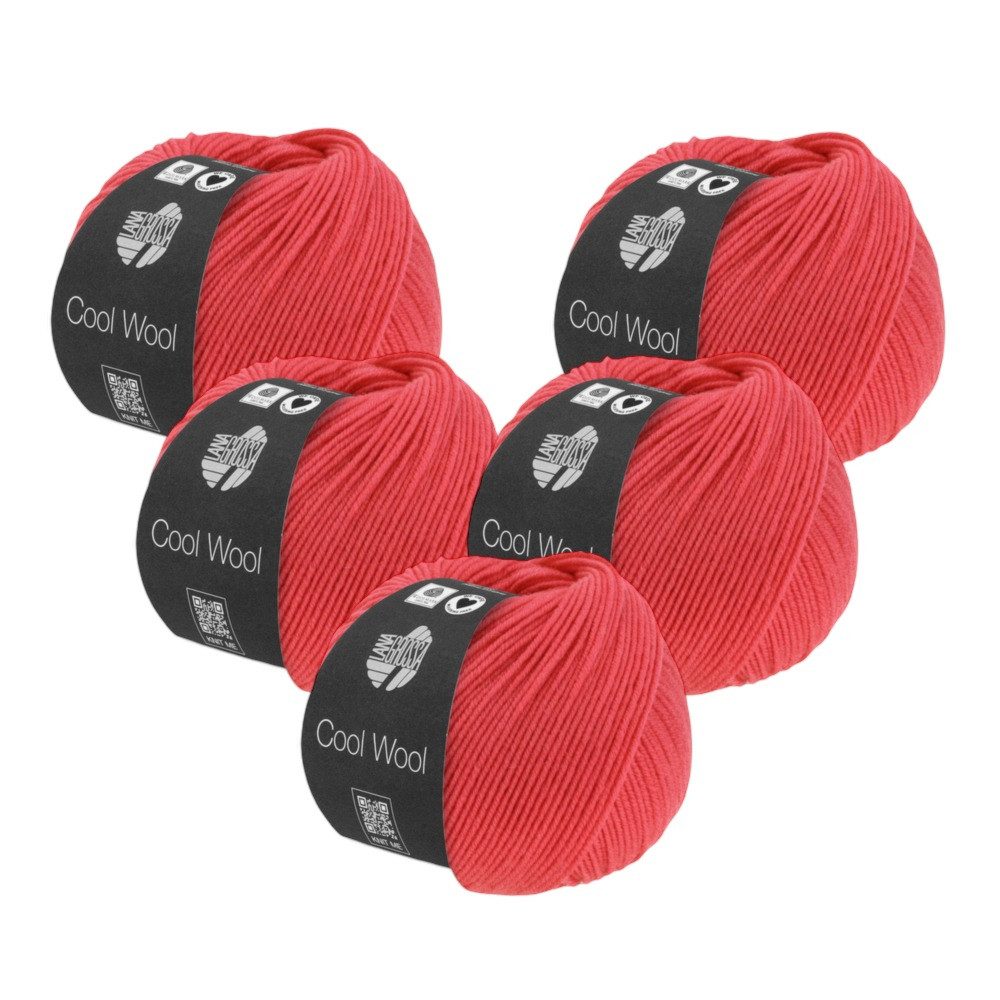LANA GROSSA 5 x LANA GROSSA COOL WOOL UNI Häkelwolle
