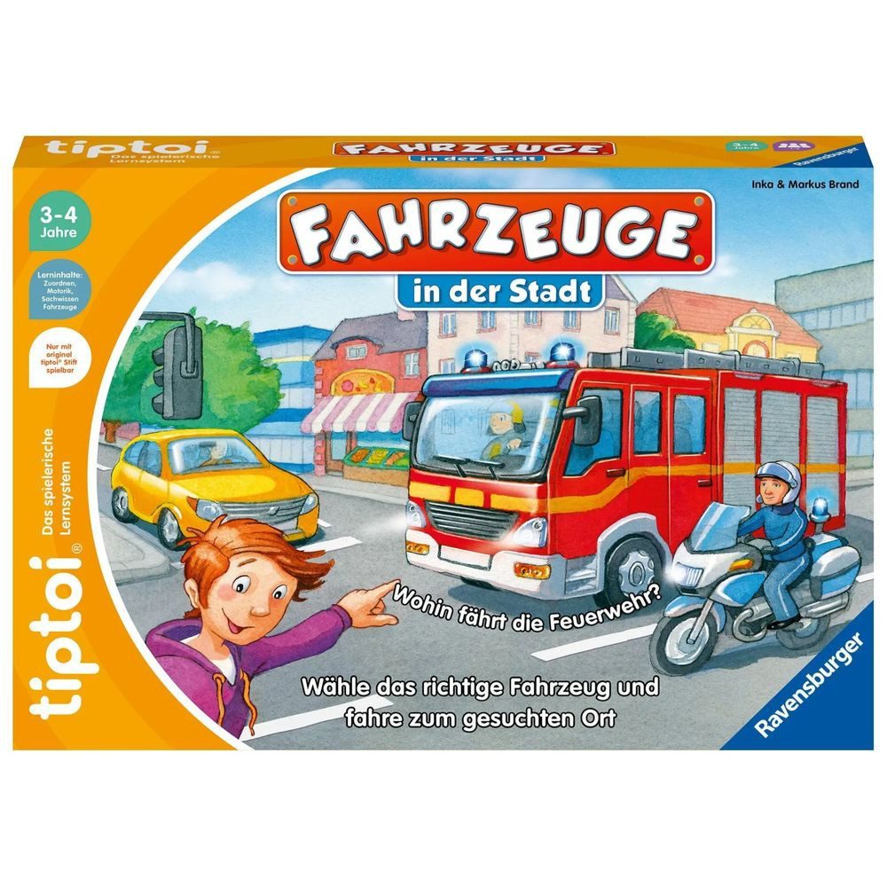 Ravensburger Spiel Ravensburger tiptoi Spiel 00127 Fahrzeuge in der Stadt - Lernspiel... von Ravensburger