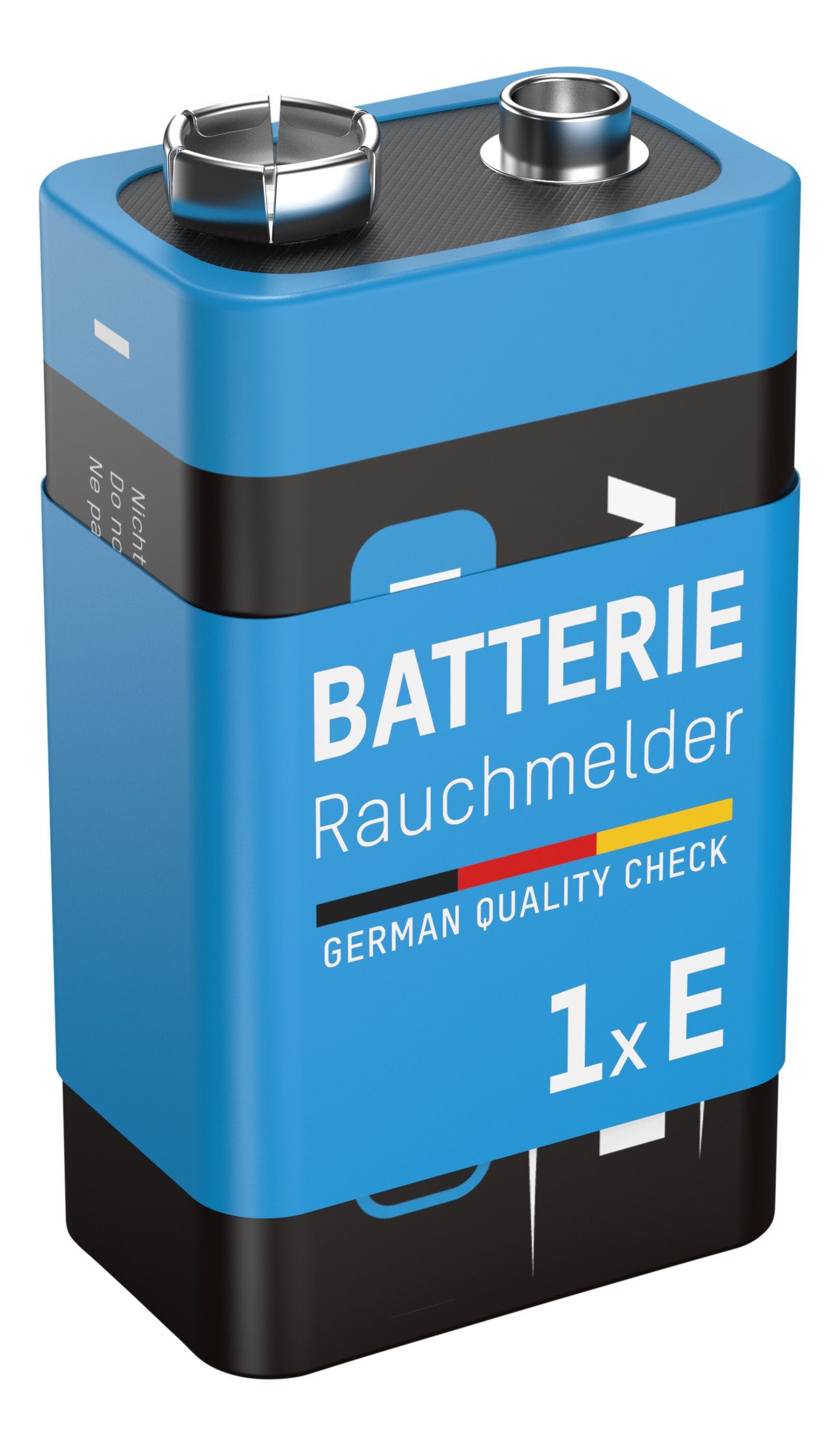 ANSMANN AG Rauchmelder Extrem Lithium Batterie 9V E-Block, 1 Stück Batterie