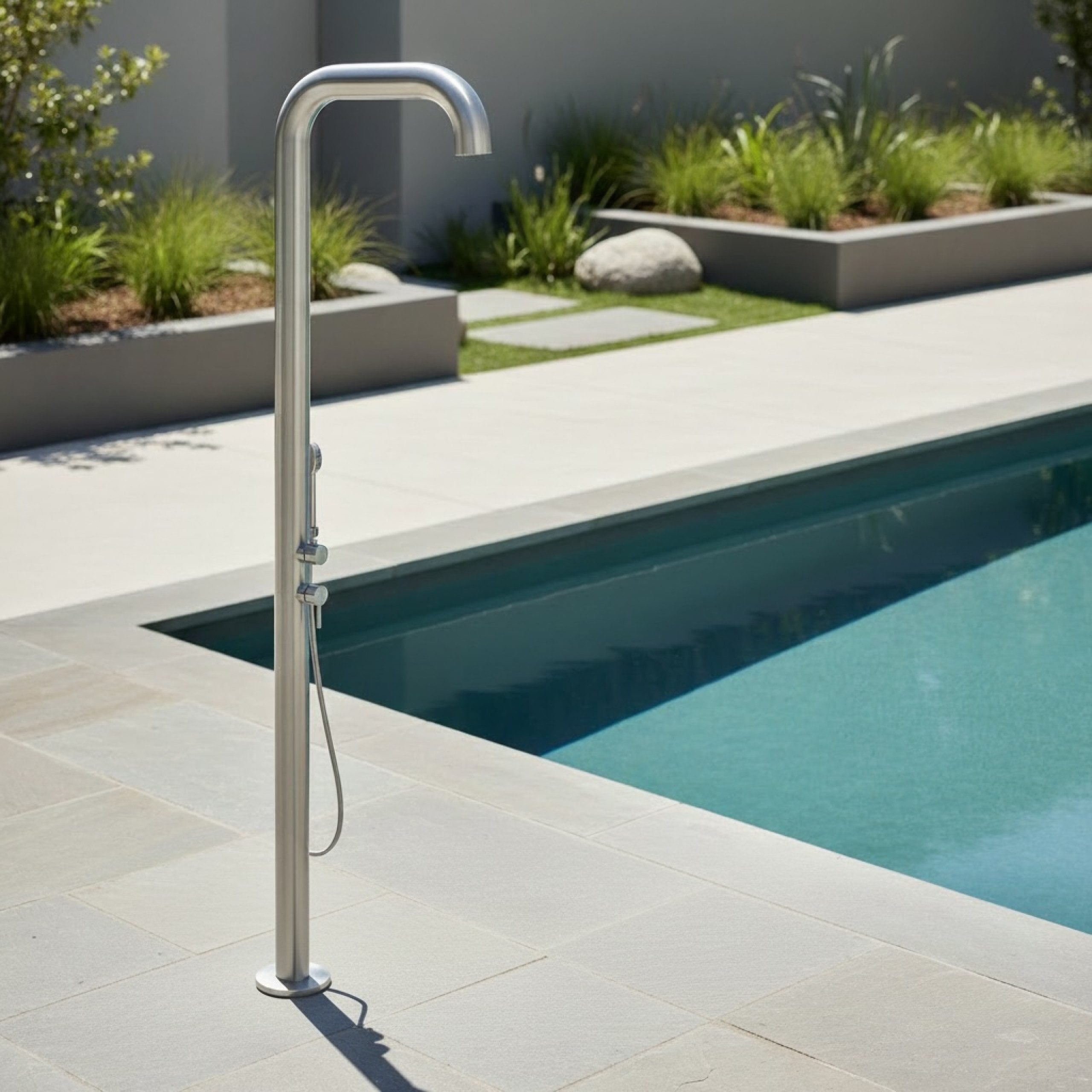 Eichenwald Gartendusche Eichenwald Ideal Außendusche Santos Edelstahl V2A 706563