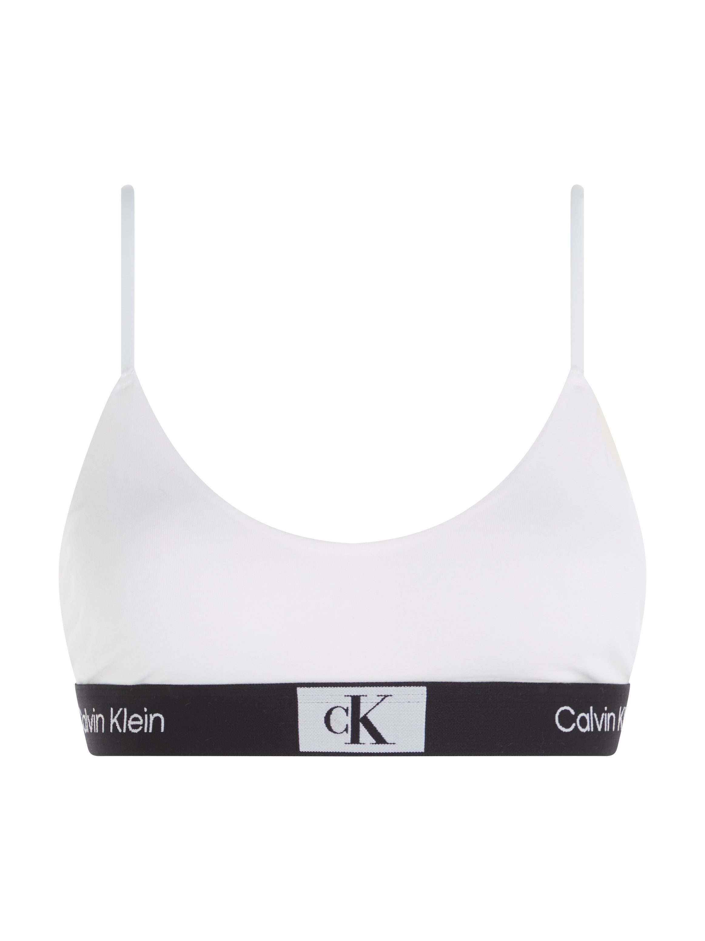 BRALETTE Underwear Bralette-BH mit UNLINED Klein Calvin Alloverprint WHITE