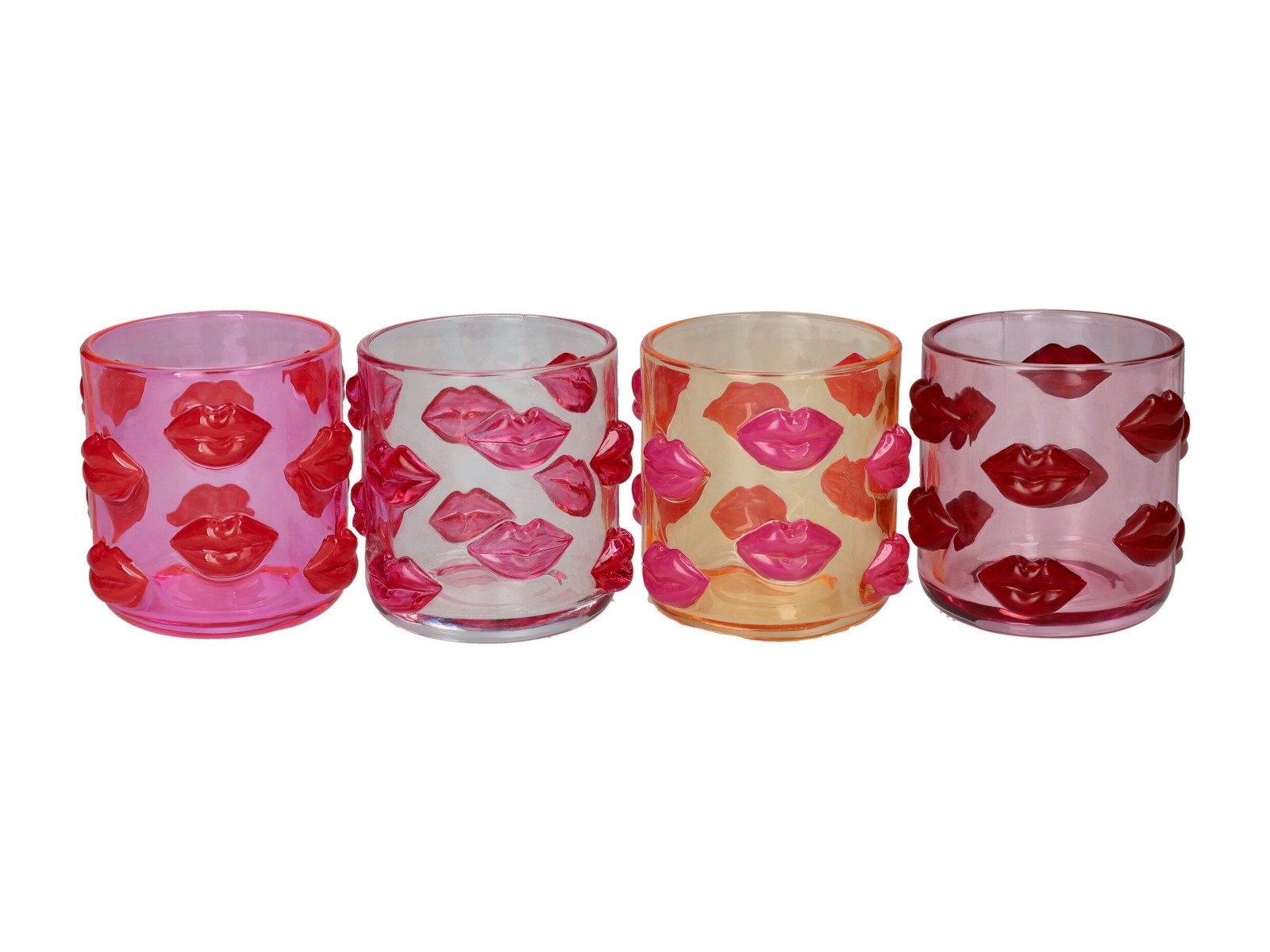 Giftcompany Windlicht L'amour Windlicht Lippen sortiert 9,2cm (1 Stück)
