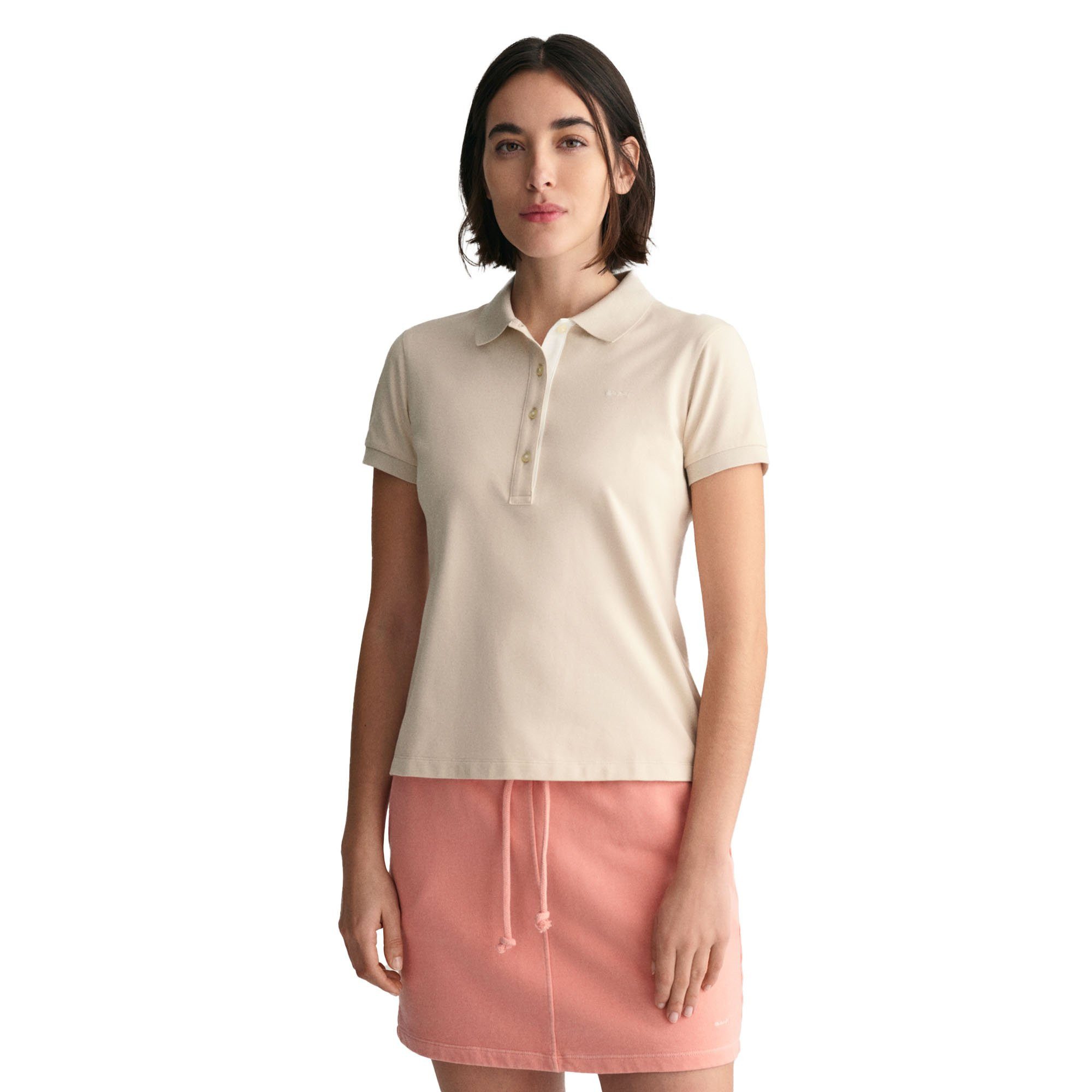 Gant Poloshirt Piqué-Poloshirt mit Kontrast günstig online kaufen