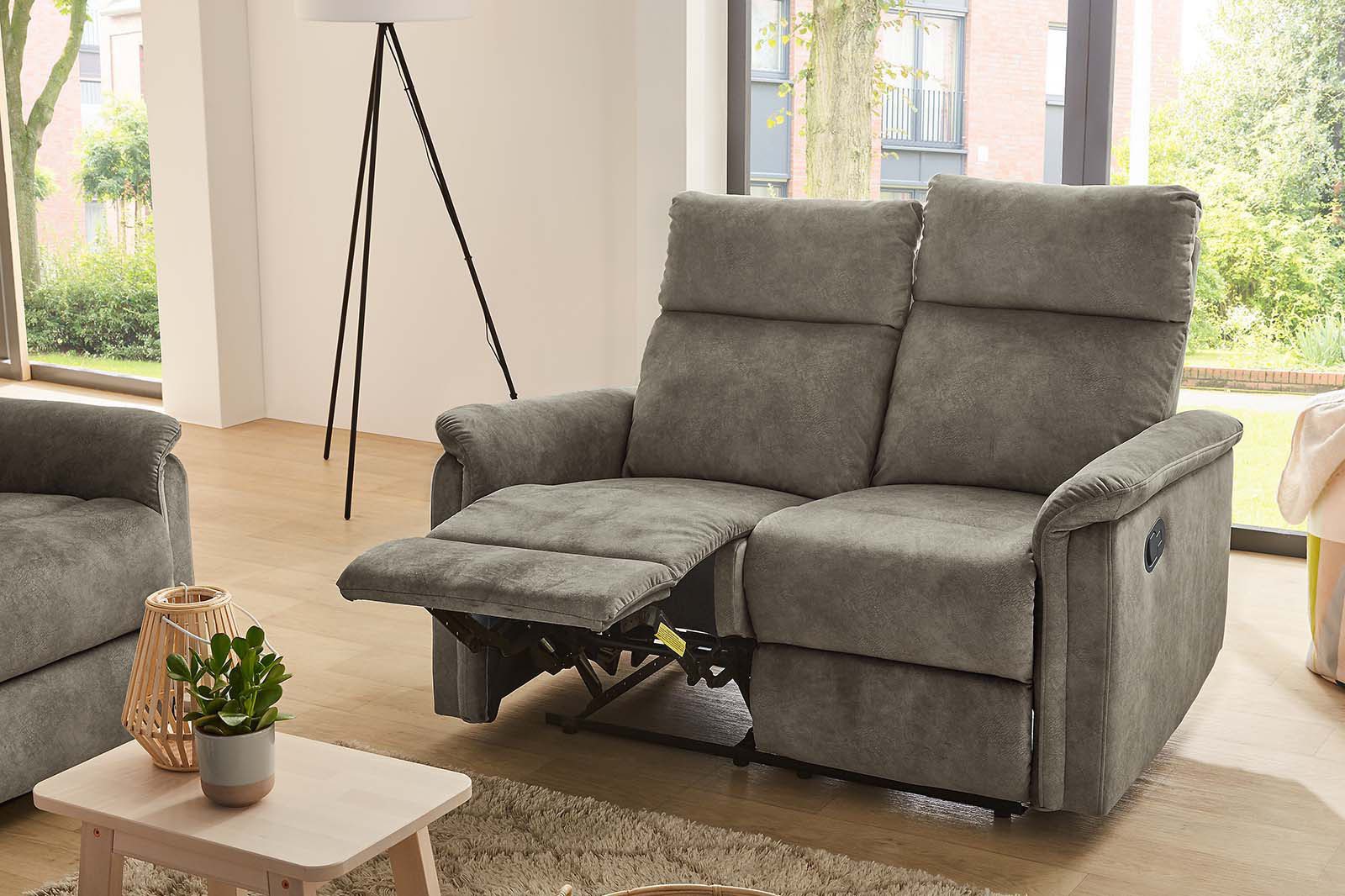 Jockenhöfer Gruppe 2-Sitzer Amrum, B: 130 cm, mit Relax- & Liegefunktion, Taschenfederkern-Polsterung