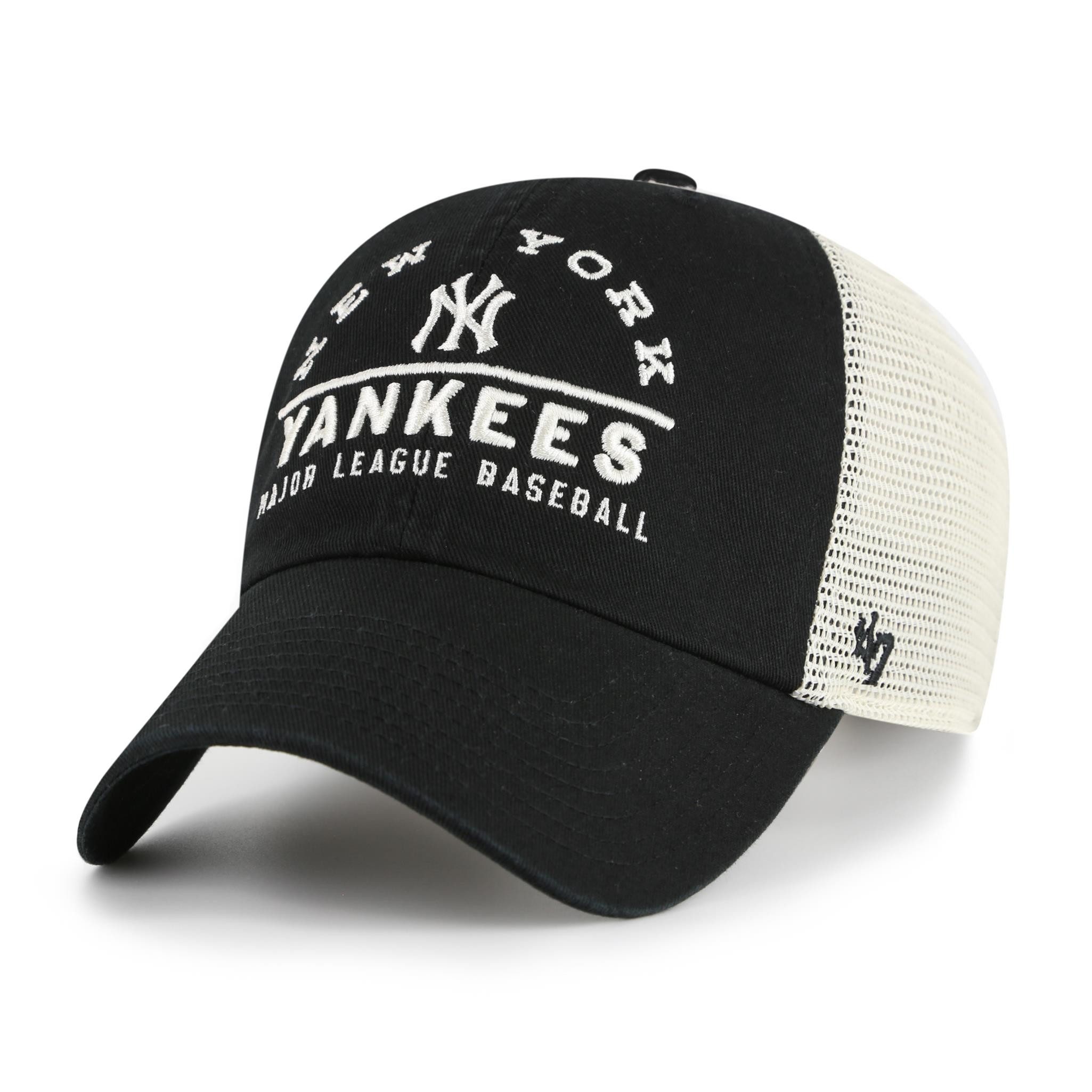 Baseball Cap '47 Brand MLB Cap New York Yankees WINDHAM MESH '47 Clean Up Black
