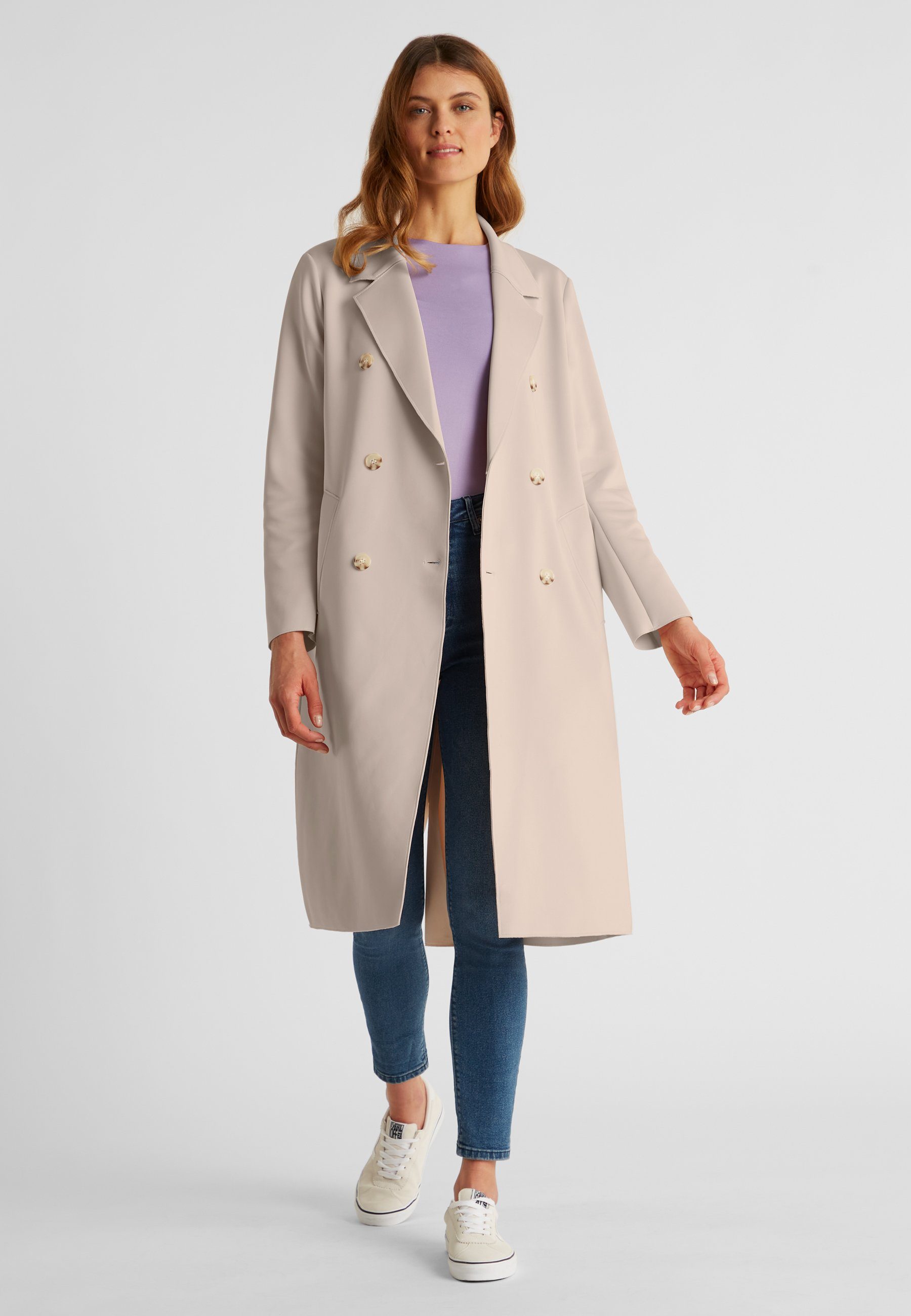 Milestone Langmantel MSAbby Damen elegant Knöpfe günstig online kaufen