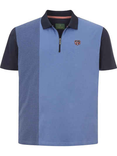 Charles Colby Poloshirt EARL PADDY stylisches Hahnentritt-Design