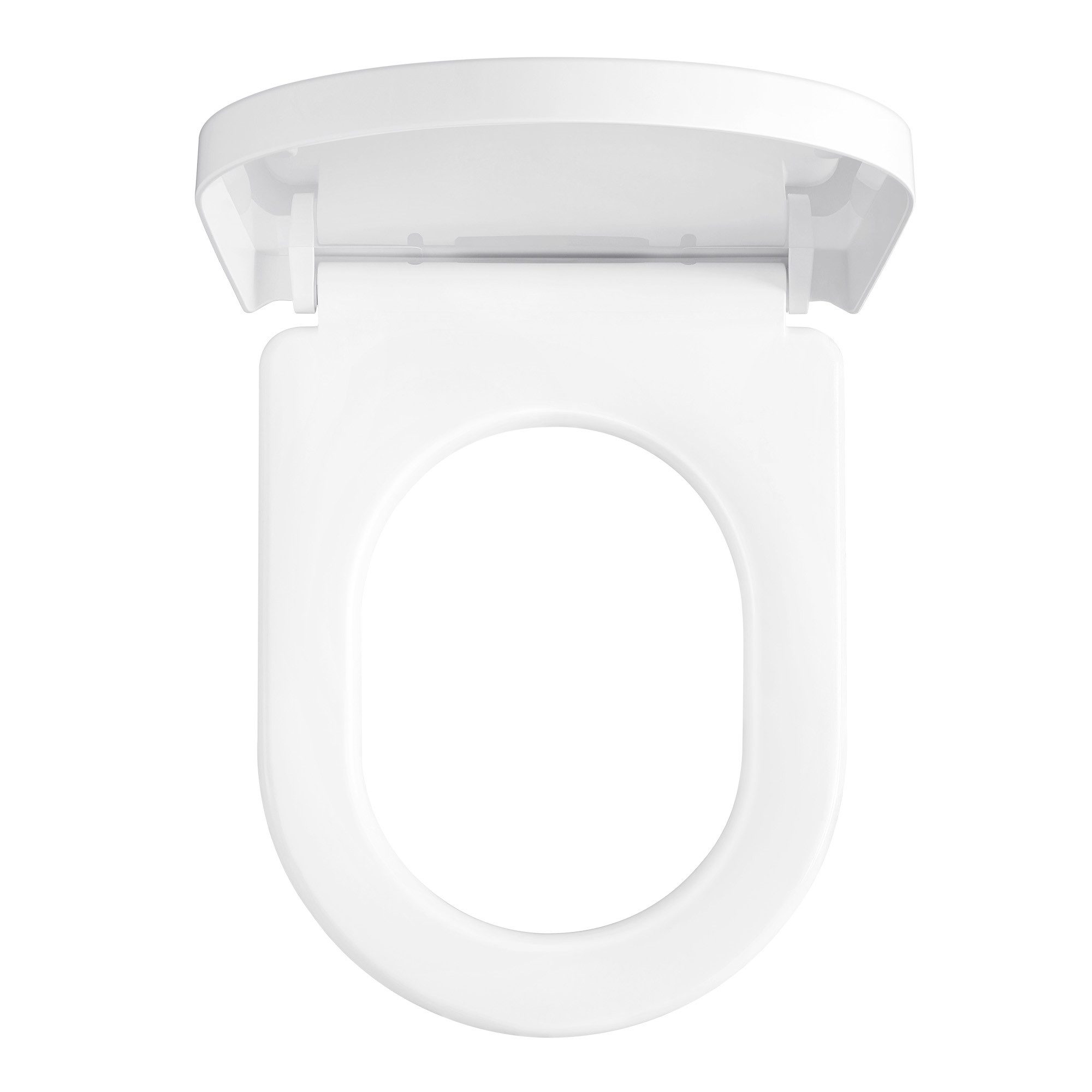SONGMICS WC-Sitz WC-Sitz mit Absenkautomatik, Griff, Toilettensitz abnehmbar, WC-Deckel PP-Kunststoff, bis 300 kg belastbar, lange D-Form
