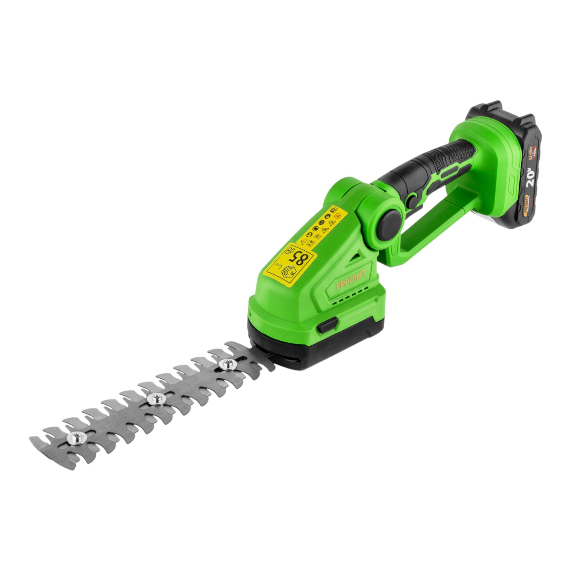 PRO CRAFT Akku-Grasschere PGH2100 Akku Gras und Strauchschere 20 V + 1x Akku 2,0 Ah + Ladegerät