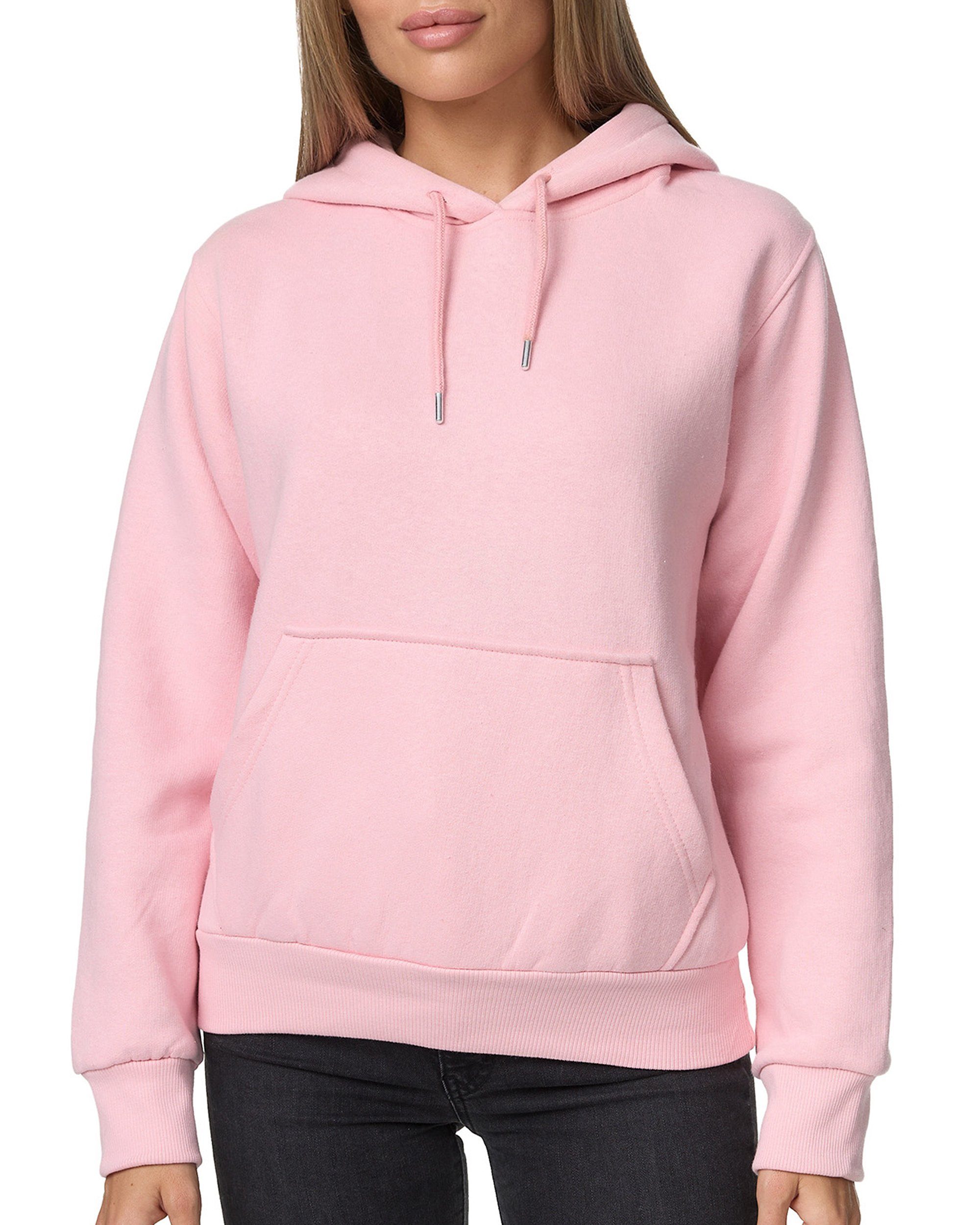 Smith & Solo Kapuzensweatshirt Hoodie Damen Kapuzenpullover (1-tlg) mit Kangurutasche, mit Kapuze