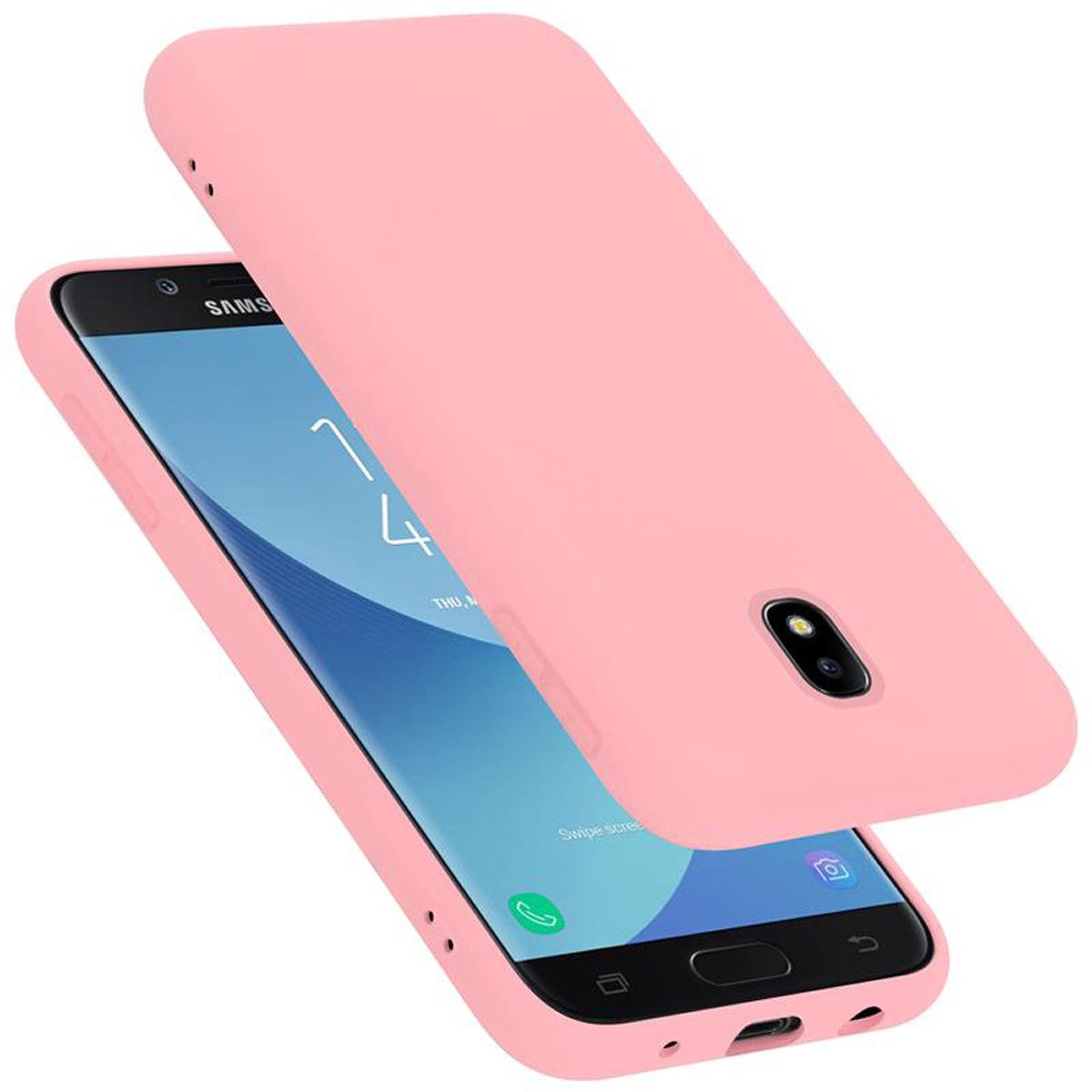 Cadorabo Handyhülle für Samsung Galaxy J5 2017 Hülle Samsung Galaxy J5 2017, Flexible Hülle TPU Silikon Schutzhülle Back Cover Case