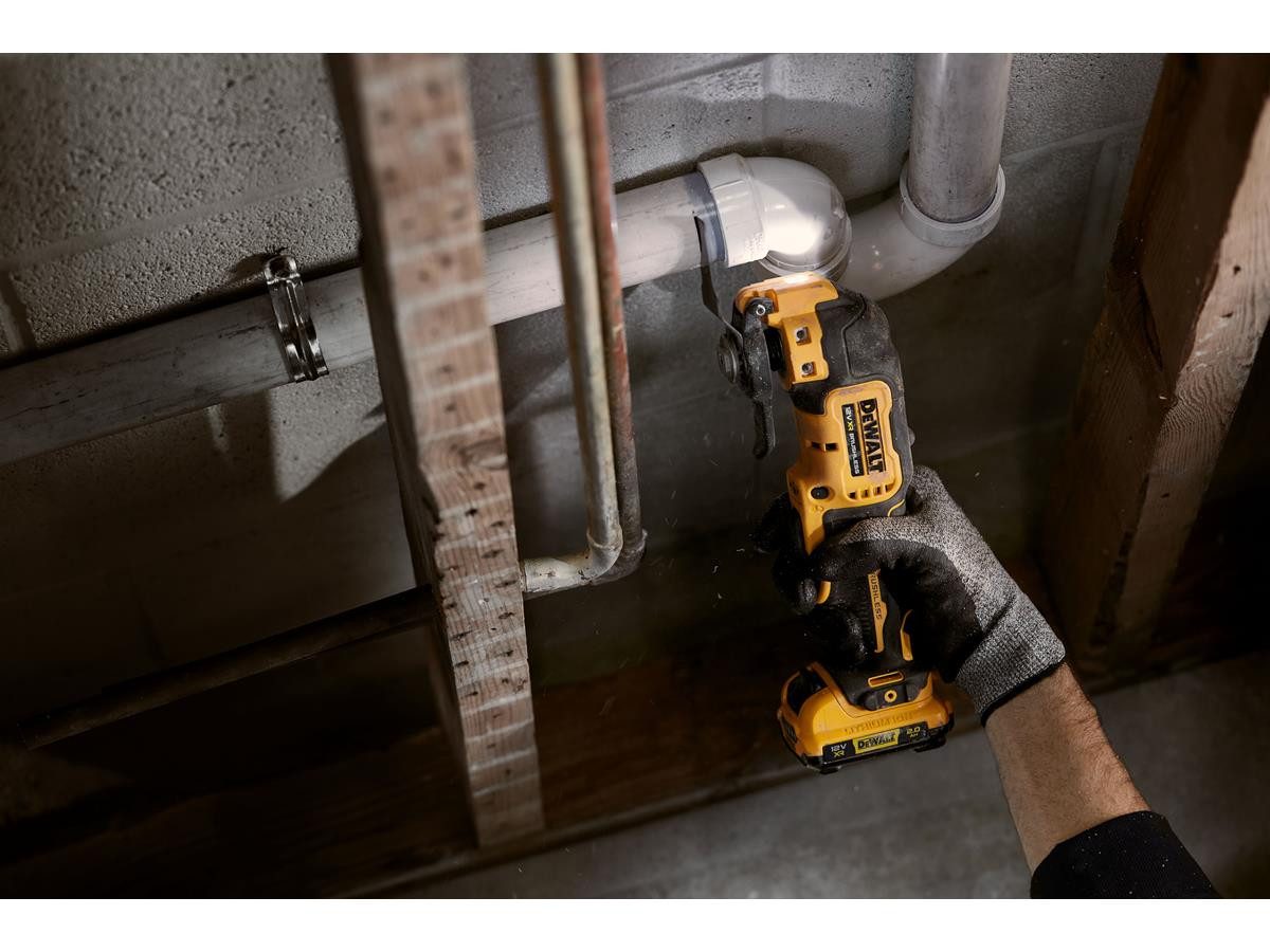 DeWalt Akku-Multifunktionswerkzeug 12V / 2Ah, 12 V, Akku-Komplettset, 2× 12 V / 2,0 Ah XR Li-Ion-Akku