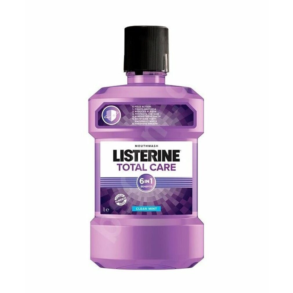 Listerine Mundspülung Total Care Clean Mint Mundspülung 1000ml, (Packung)
