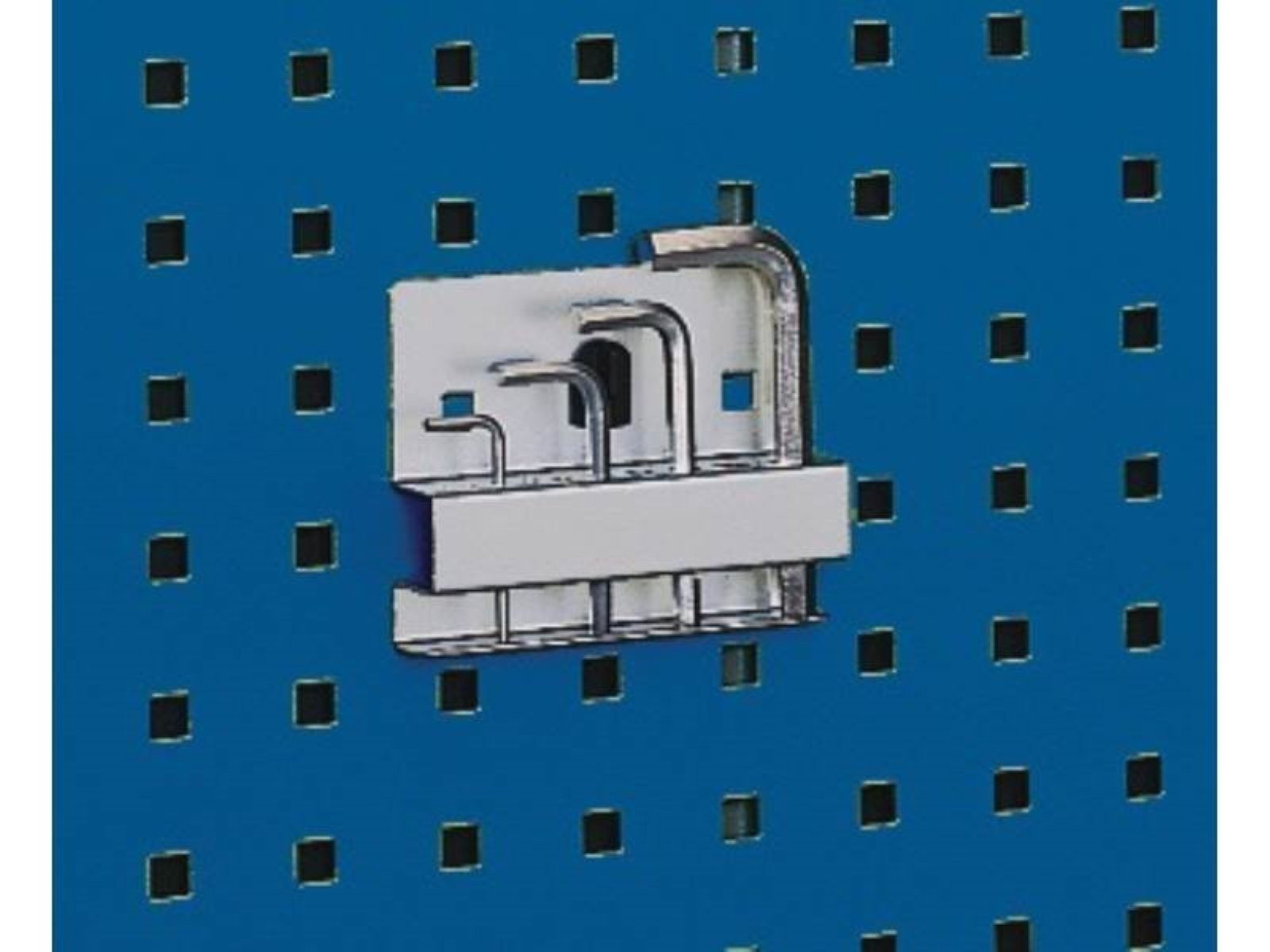 Bott Schräghaken Für Lochplatten – 5 Stück, Länge 50 Mm, Verzinkt, Mit Clips Zur Sicheren Befestigung