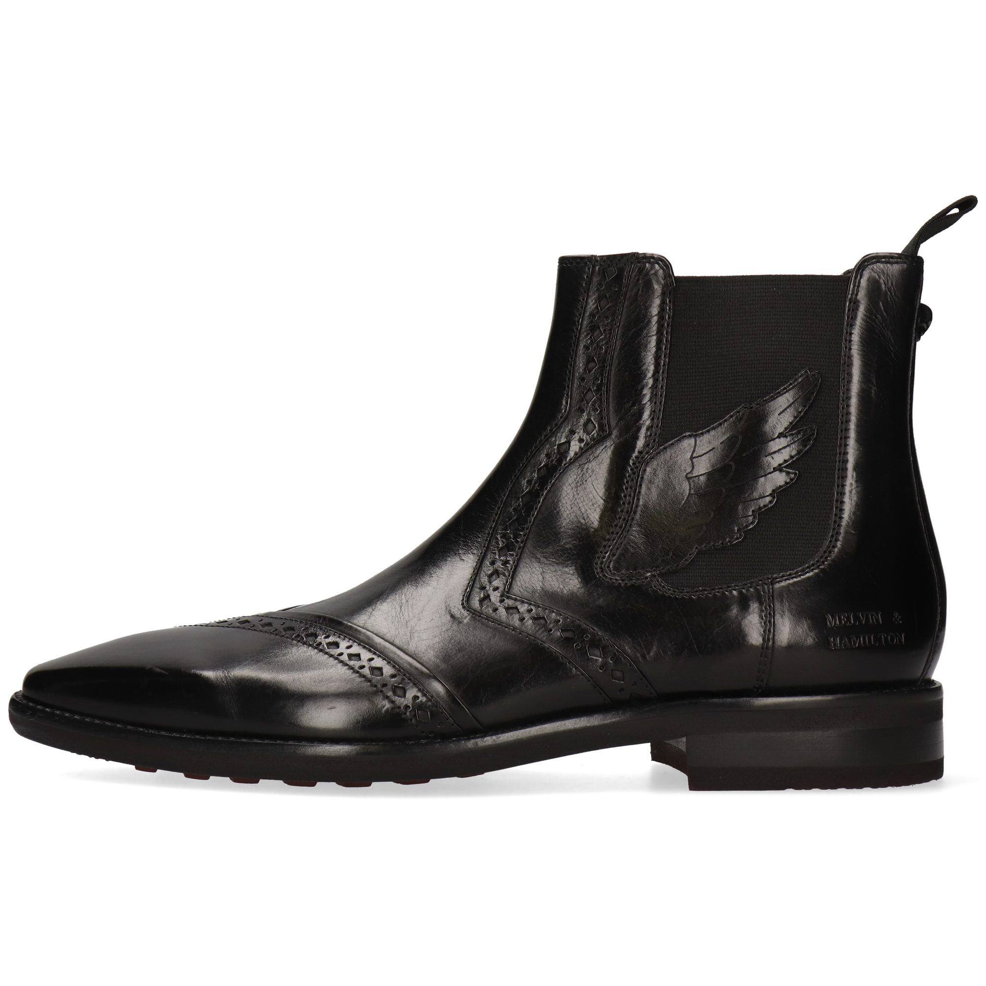 Melvin & Hamilton Elvis 102 Leder-Chelsea Boots für Herren Stiefelette Flache Absätze, Echtes Leder, Vegetabile Gerbung
