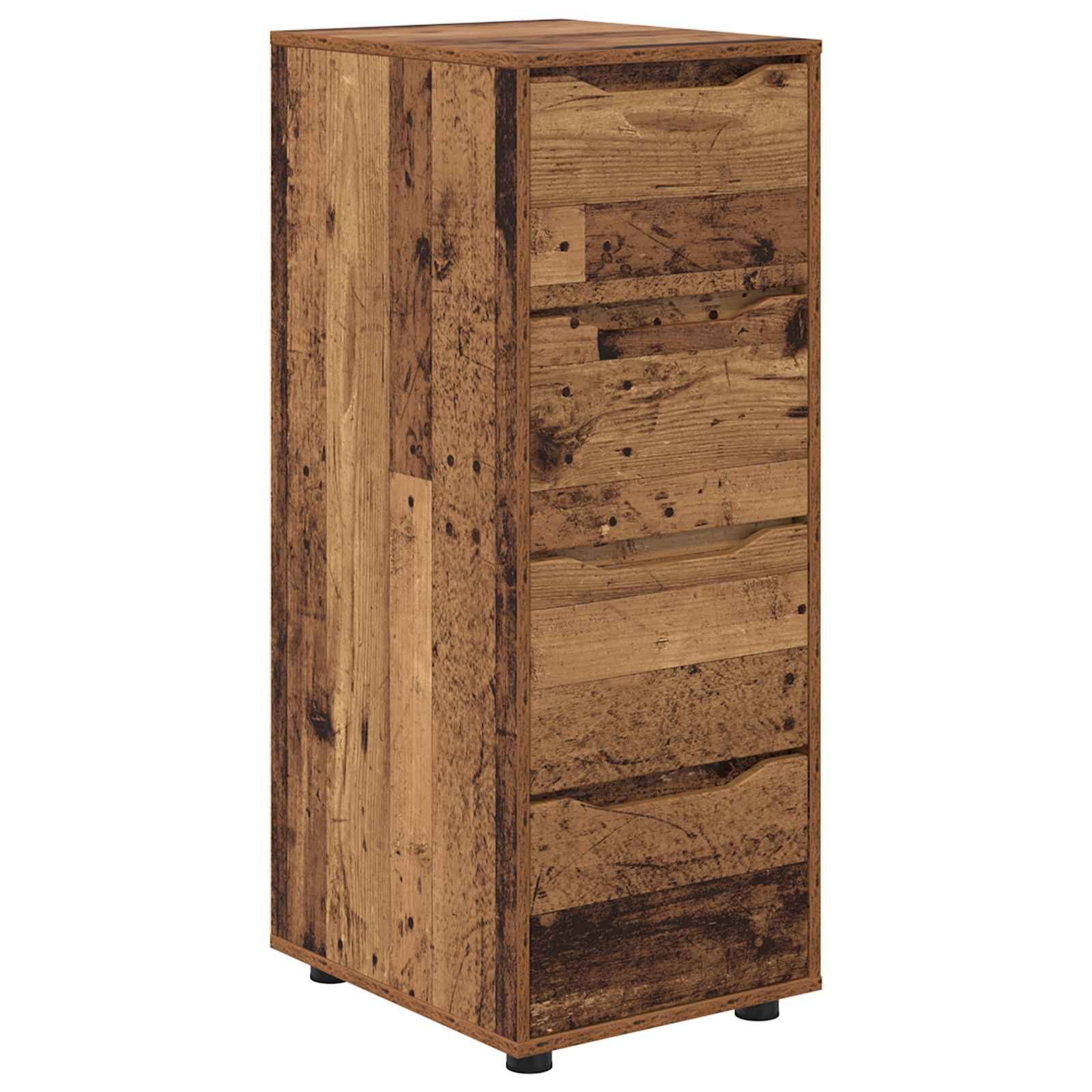vidaXL Mehrzweckschrank Aufbewahrungsschrank Altholz 40 x 48 x 105 cm Holzwerkstoff (1-St)