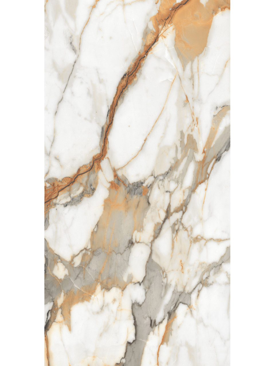 Euro Stone Bodenfliese Bodenfliese Feinsteinzeug Visage Gold Plus 60 x, Feinsteinzeug, Gold Weiß