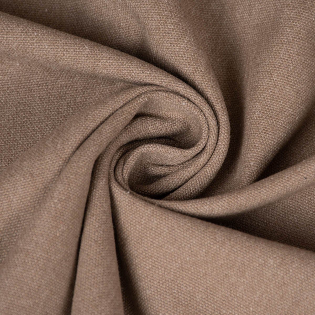 SCHÖNER LEBEN. Stoff DekostoffPanama Meterware Vercors melierte Struktur uni taupe 140cm, pflegeleicht