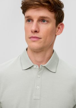 s.Oliver BLACK LABEL Kurzarmshirt Poloshirt im Slim Fit mit Piquéstruktur