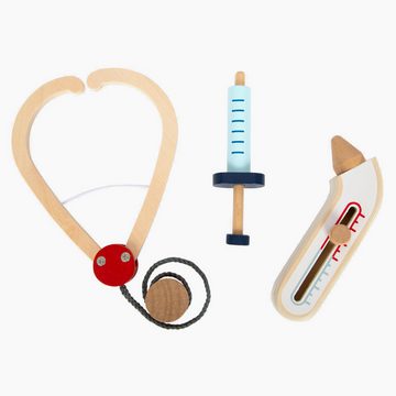Small Foot Arzt-Kostüm Arztkittel Spielset, Set enthält alles, was Mediziner für ihre Untersuchungen benötigen