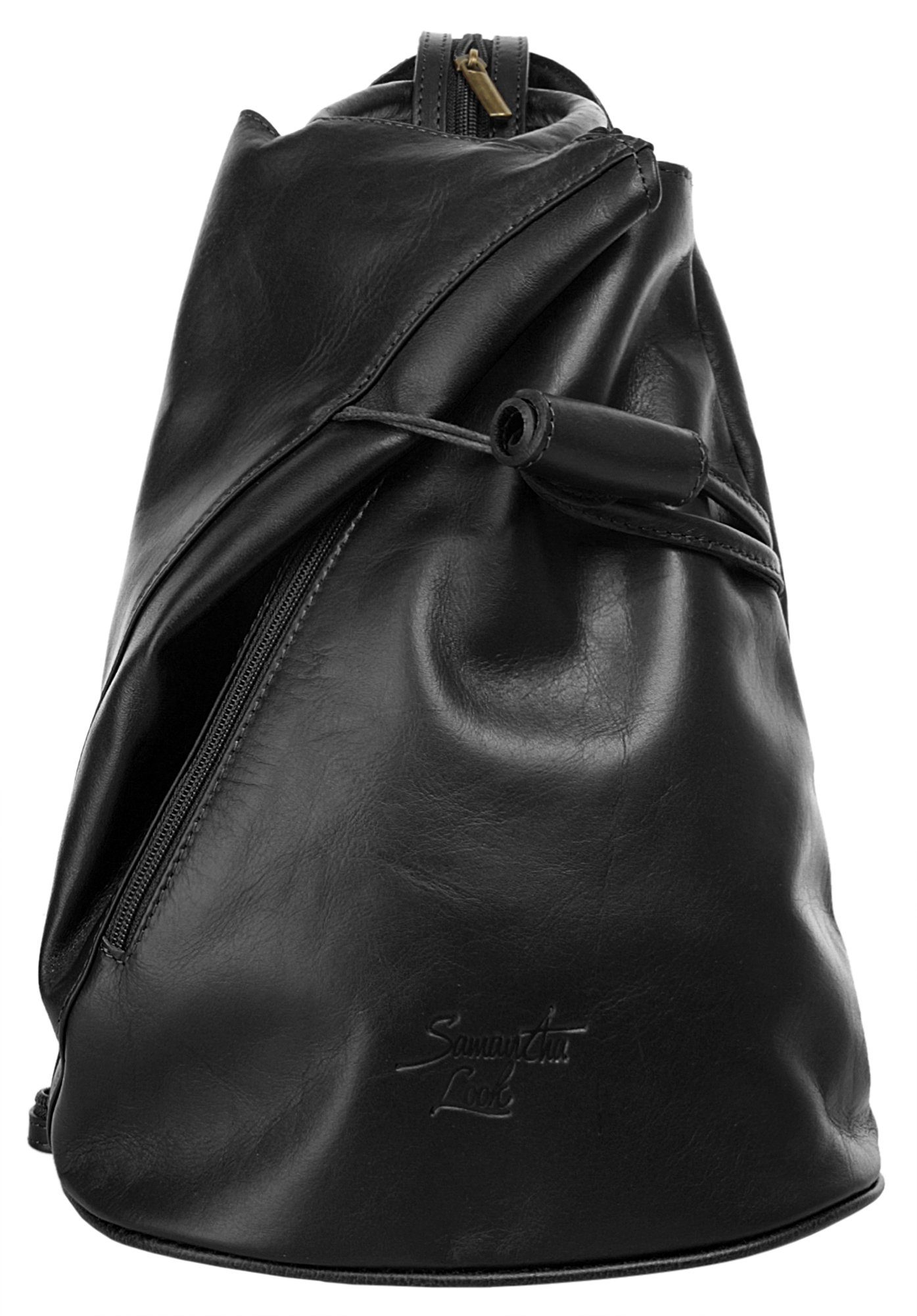 Samantha Look Cityrucksack SAMANTHA LOOK Damen echt Leder, Made in Italy, echt Leder, Made in Italy