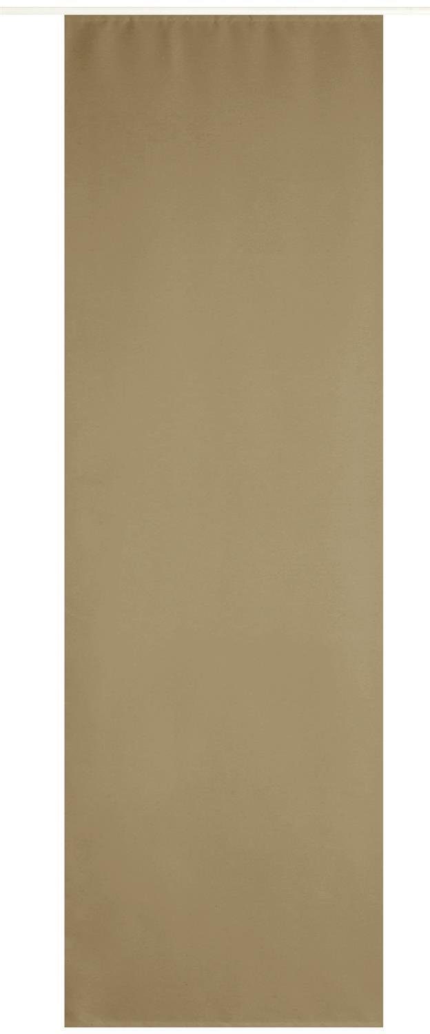 245cm Vorhang, Blickdichte Klettband Dunkel Arsvita, Klettband Taupe Microfaser, blickdicht, (BxL), x St), (1 mit 60cm Schiebegardine