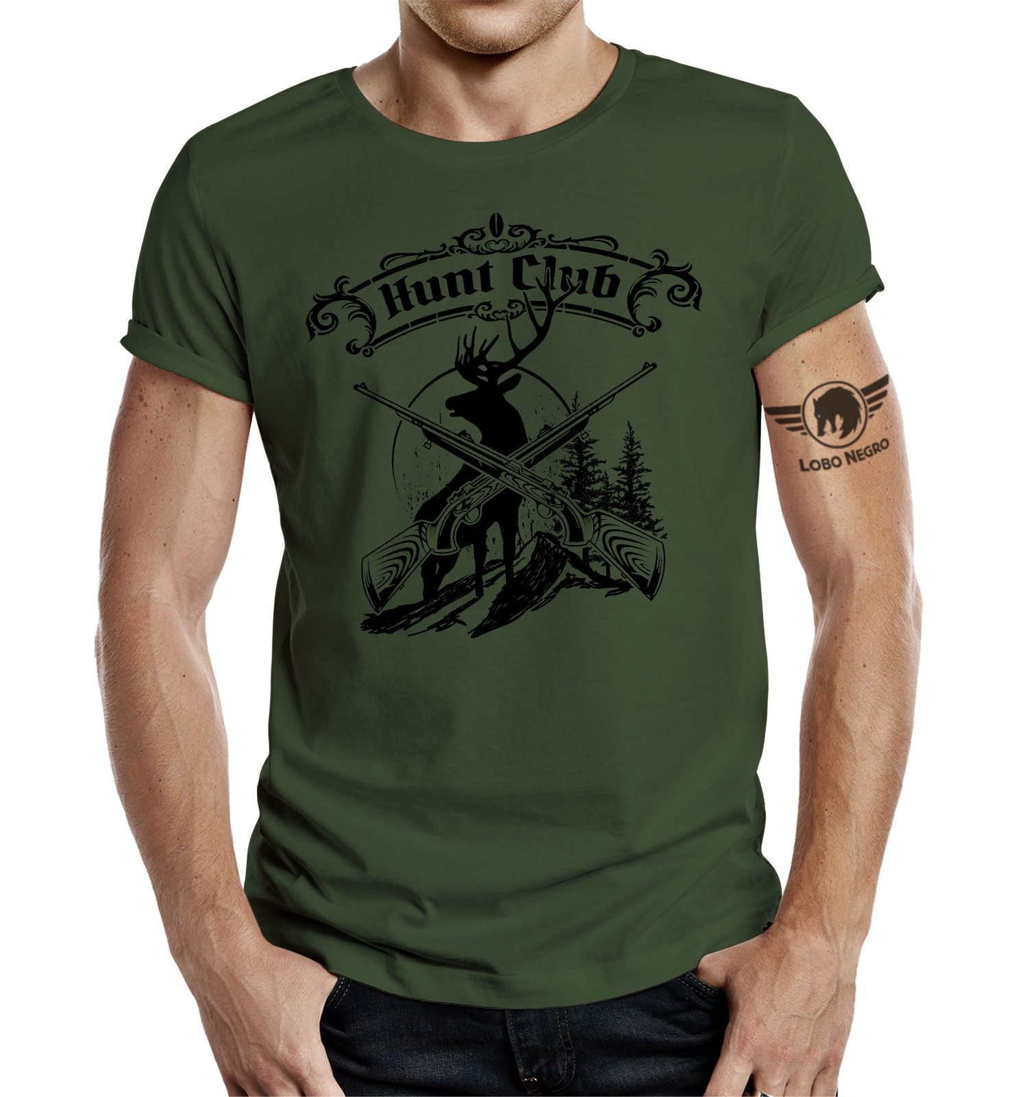 LOBO NEGRO® T-Shirt für Jäger: Hunt Club