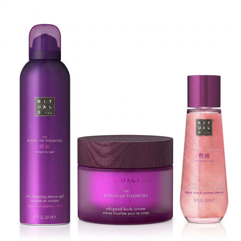 Rituals Duschgel Rituals The Ritual of Yozakura Dusch Pflege und Shimmer Set, Harmonisch abgestimmtes Dusch und Körperpflege Set