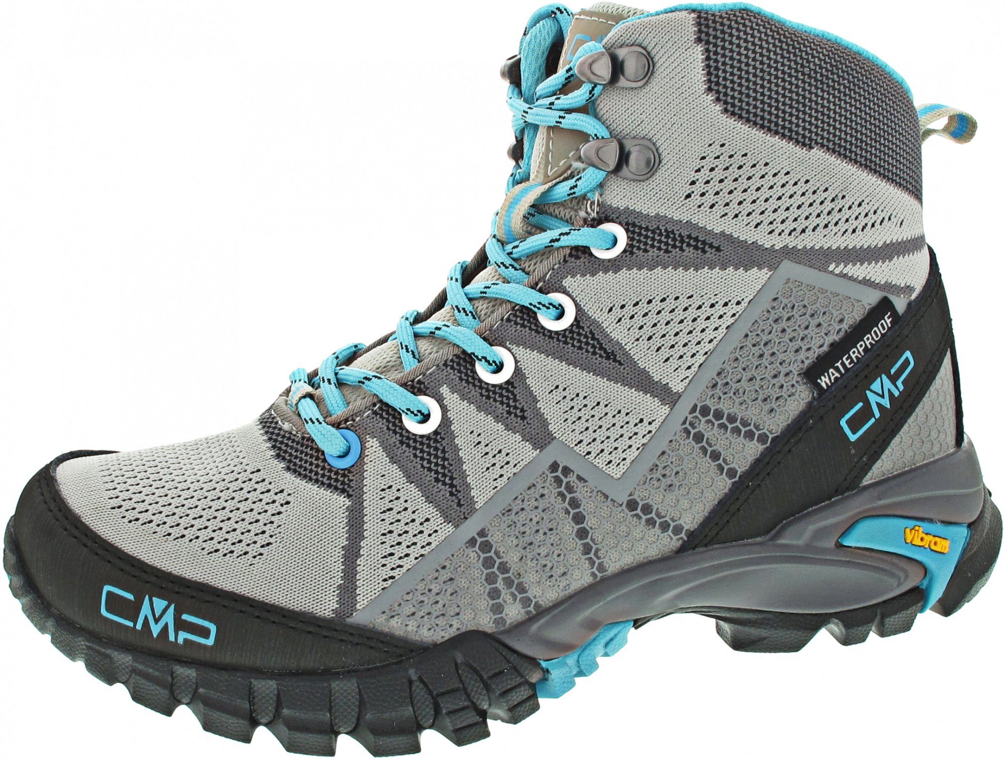 CMP Tauri Mid WMN Trekking Wanderschuh wasserdicht, Texmembran,  atmungsaktiv, Wechselfußbett, CMP Tauri Mid WMN Trekking Damen  Wanderstiefel TEX grau | 