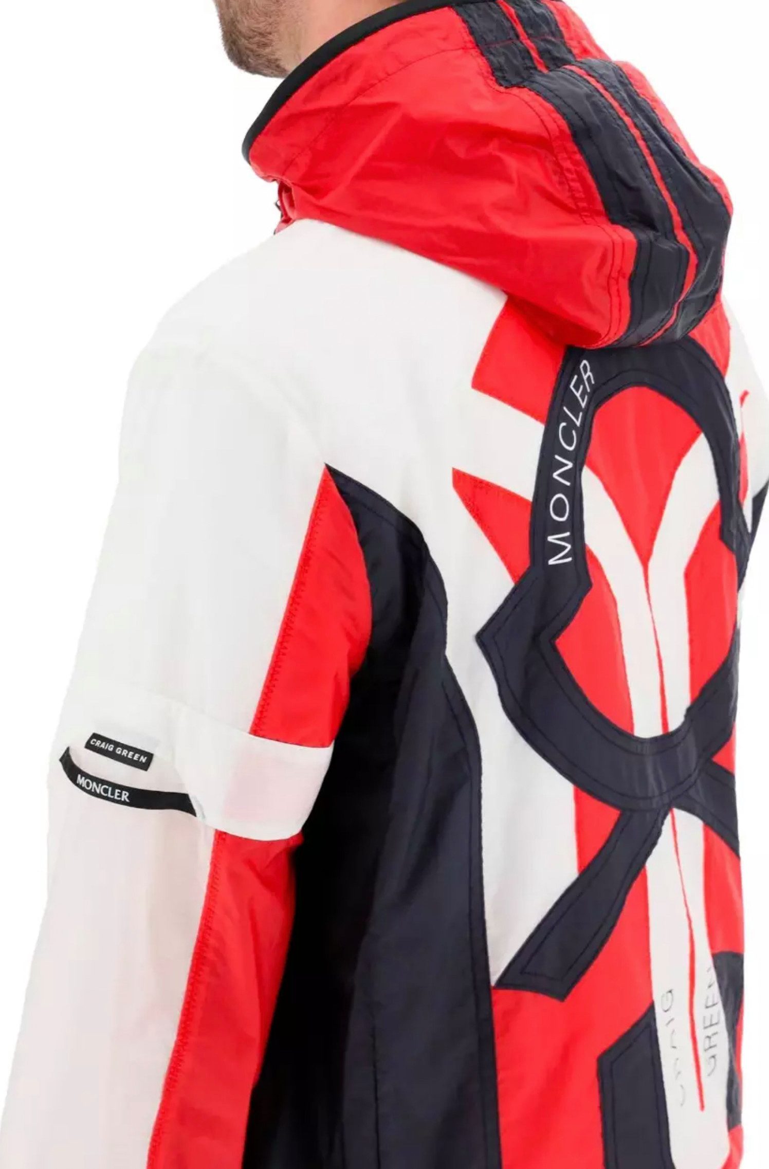 MONCLER Allwetterjacke GENIUS Craig Green Wind Parka Aus leichtem Nylon-Ripstop, wasser- und windabweisend