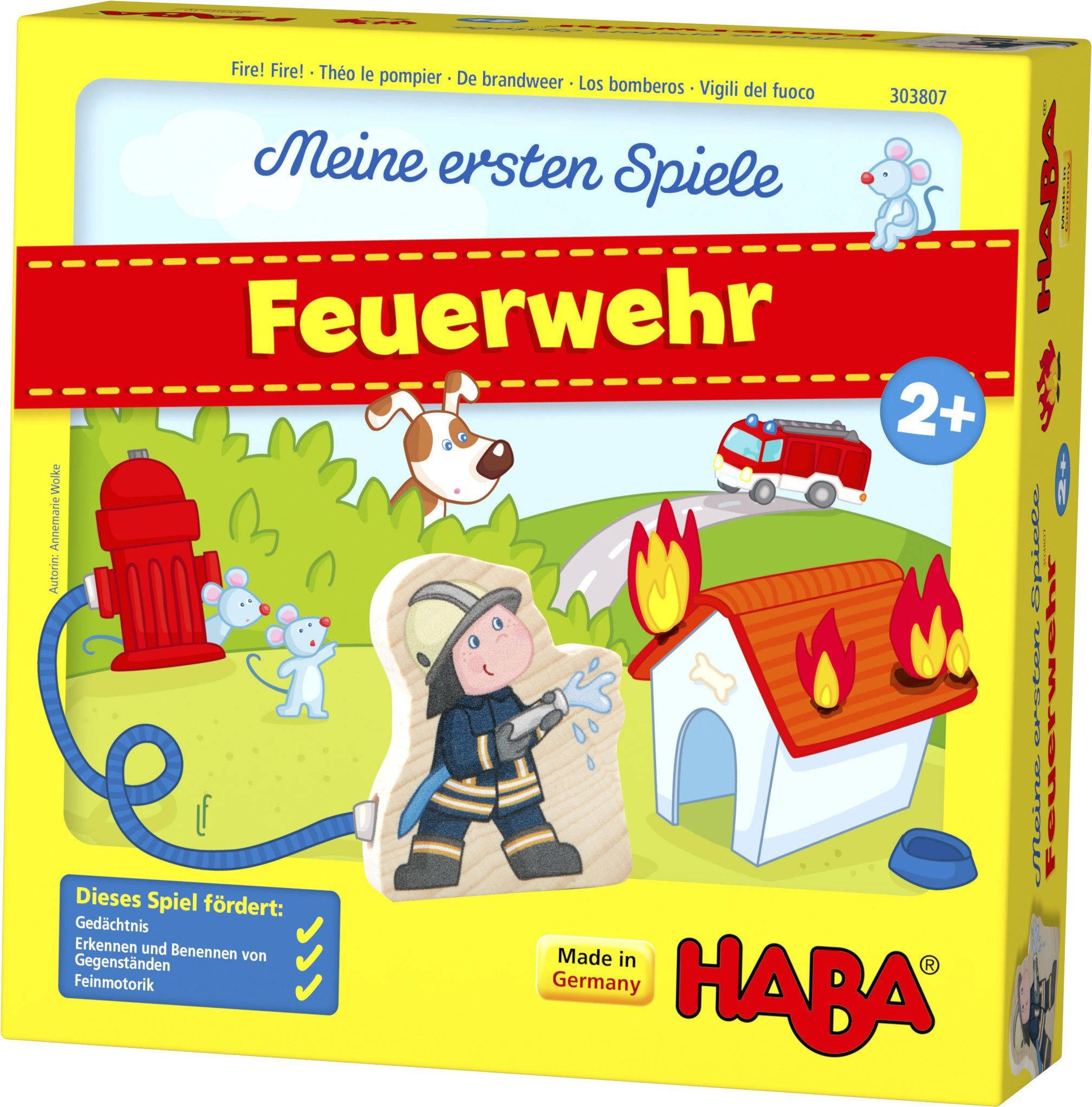 Image of HABA 303807 - Meine ersten Spiele, Feuerwehr, Lernspiel