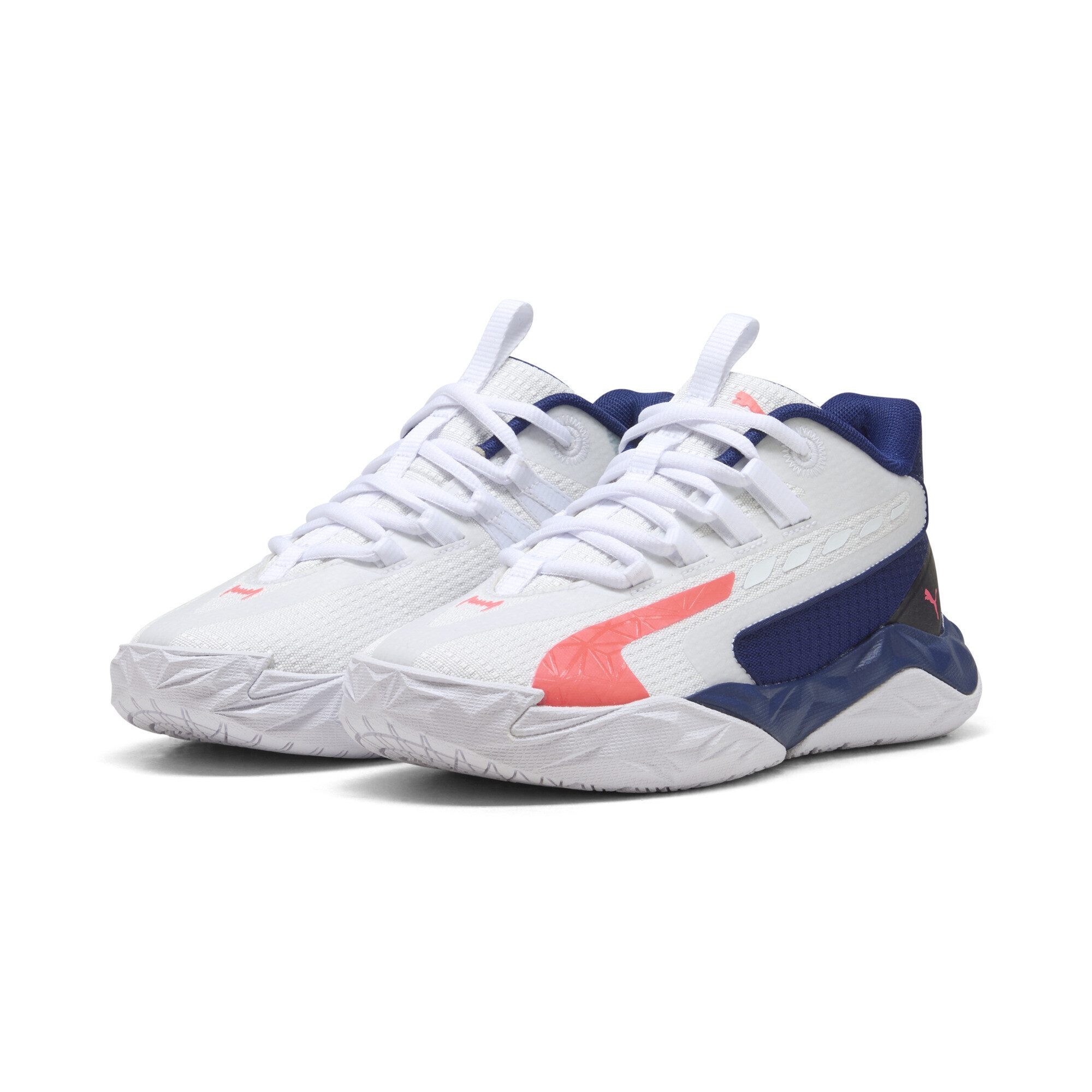 White Pink Alert Elektro Blue
