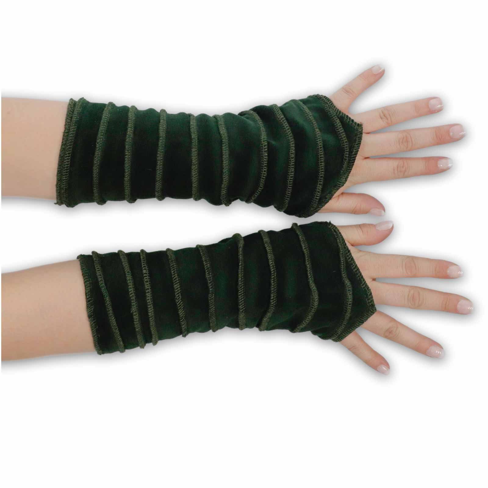 KUNST UND MAGIE Armstulpen Kunst und Magie Samt Armstulpen Stulpen Handwärmer Handschuhe