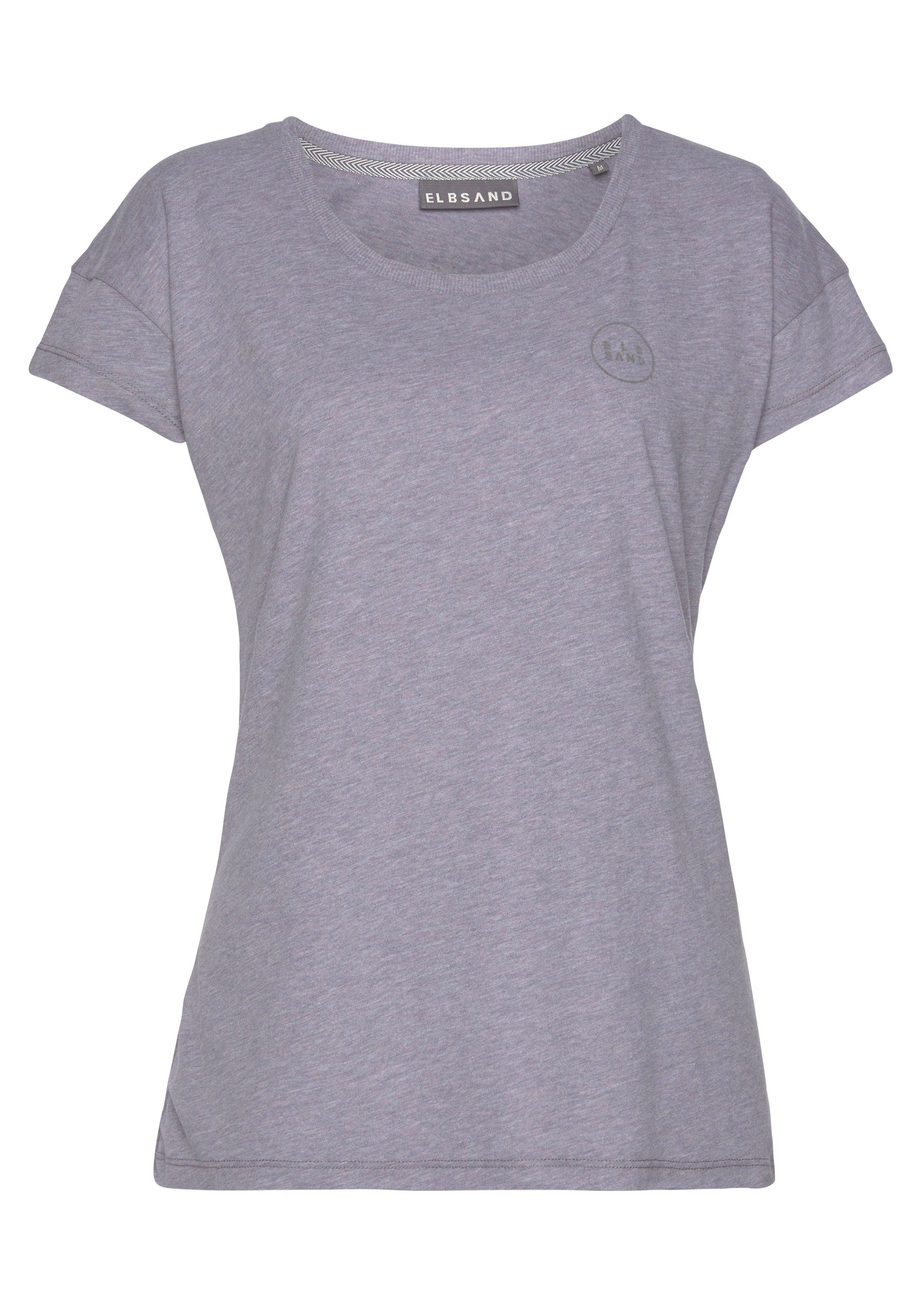 Elbsand T-Shirt Ranva mit Logodruck, Kurzarmshirt günstig online kaufen