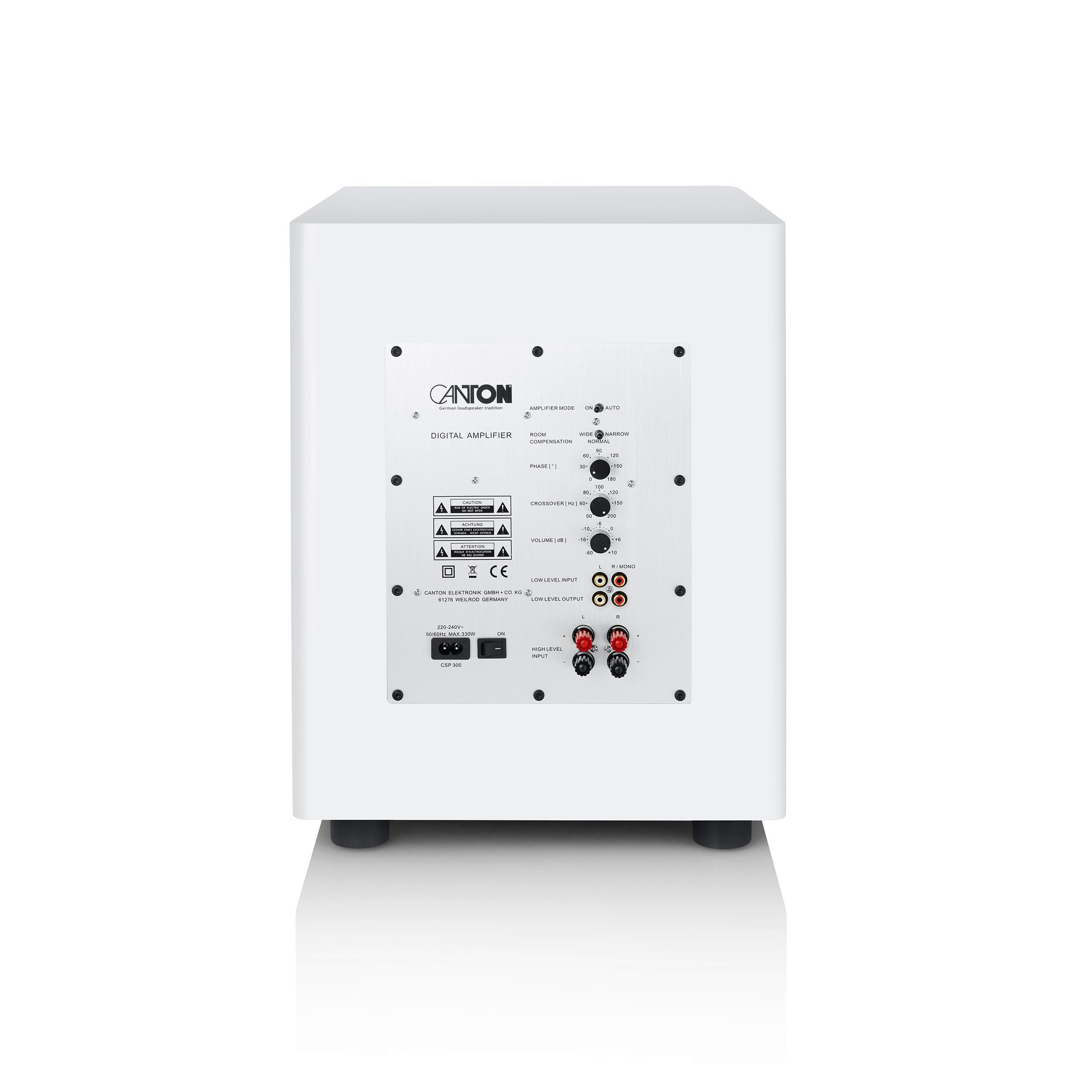 CANTON Townus Sub 12 weiss seidenmatt Sonder Aktion Subwoofer (400.0 W)