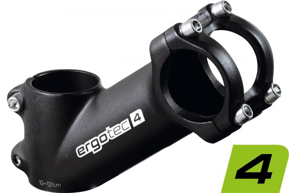 Fahrradlenker Ergotec AHEAD Vorbau High Crab 2 Alu schwarz 1 1/8\" Ø 31,8mm 180mm 35
