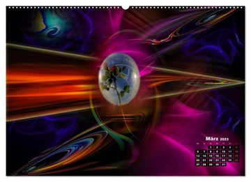CALVENDO Wandkalender Unsere Welt voller Geheimnisse - Digitale Kunst (Premium, hochwertiger DIN A2 Wandkalender 2023, Kunstdruck in Hochglanz)