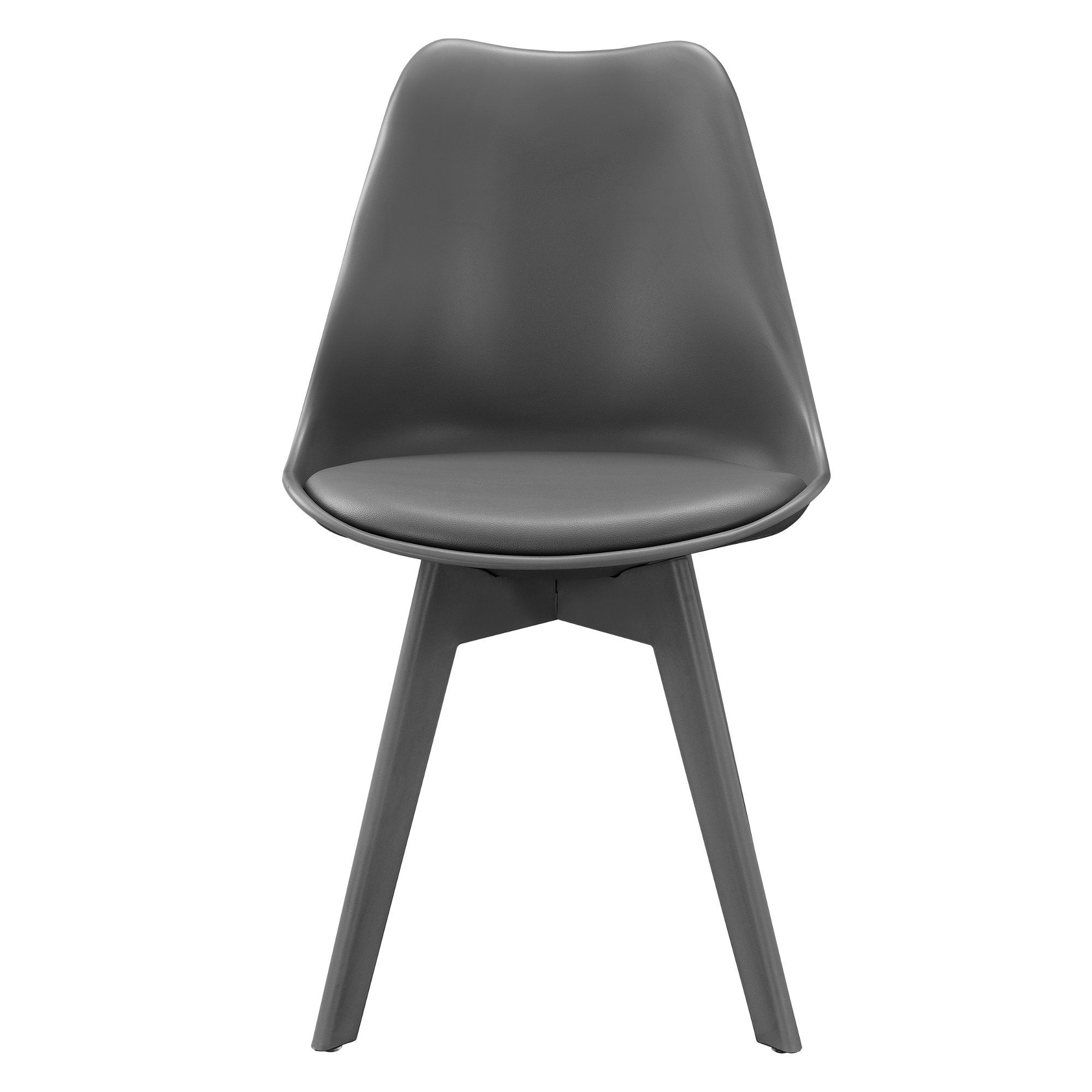 en.casa Stuhl 2x Design Stühle Esszimmer Grau Stuhl ...