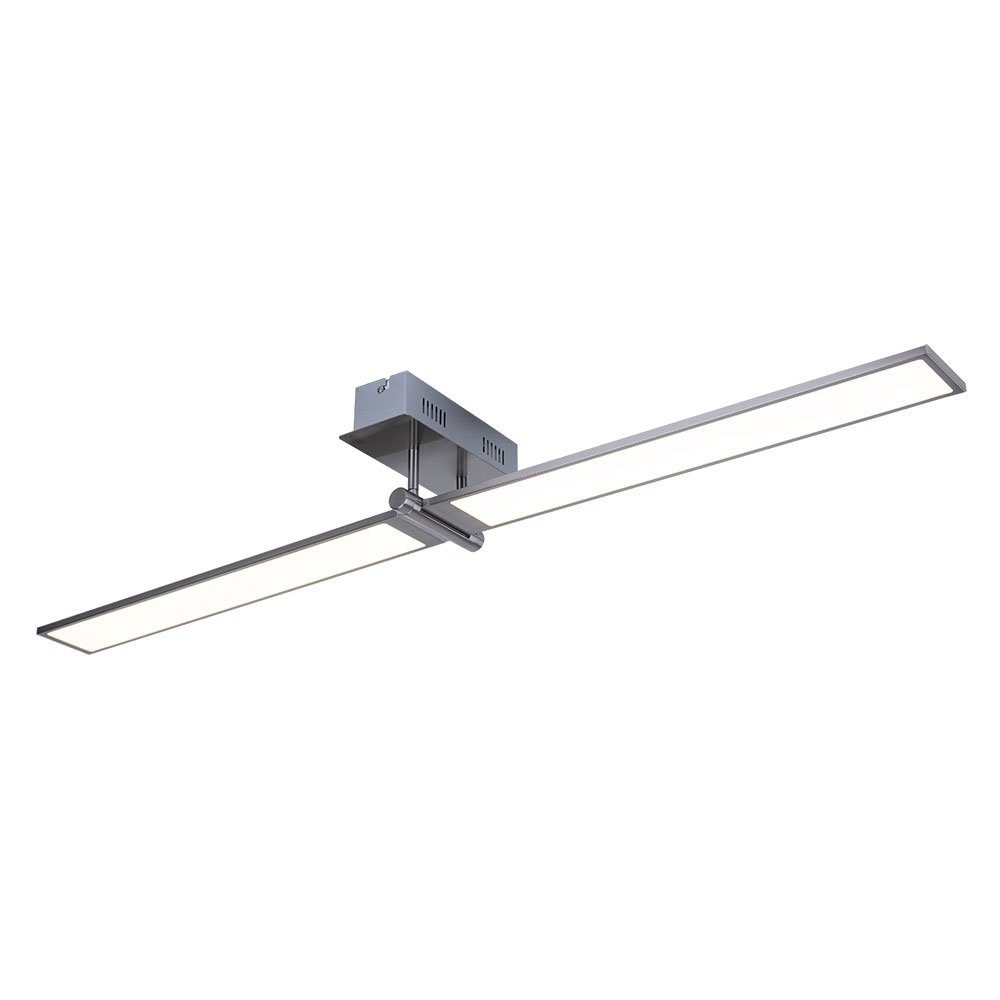 WOFI LED Deckenleuchte, LED-Leuchtmittel fest verbaut, Warmweiß, LED Deckenleuchte flach lang Deckenlampe schwenkbar