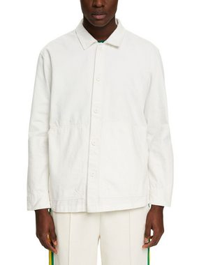 edc by Esprit Langarmhemd Overshirt aus Bio-Cotton-Qualität