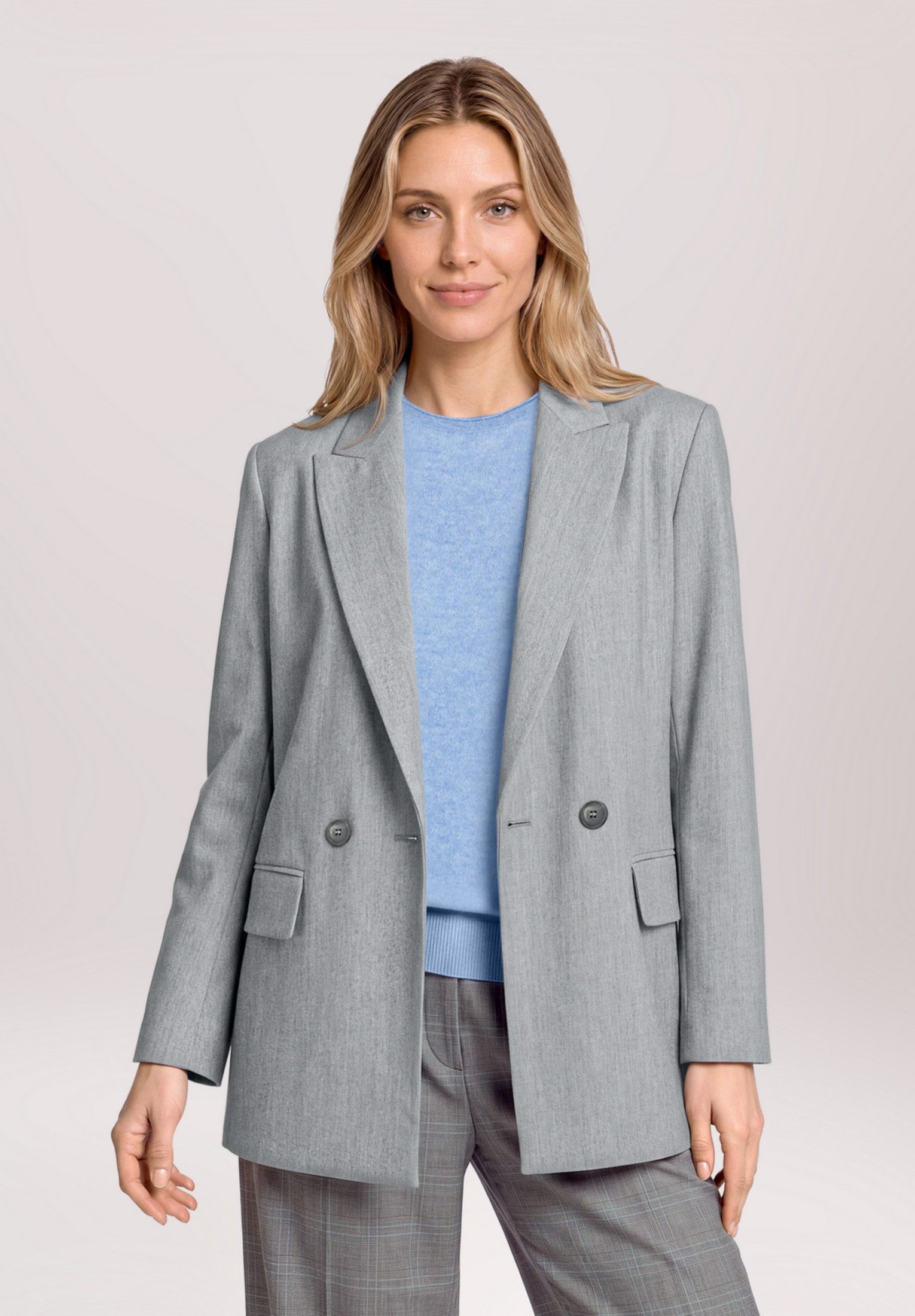 Betty&Co Longblazer Damen mit Taschen – Bild 2 von 5
