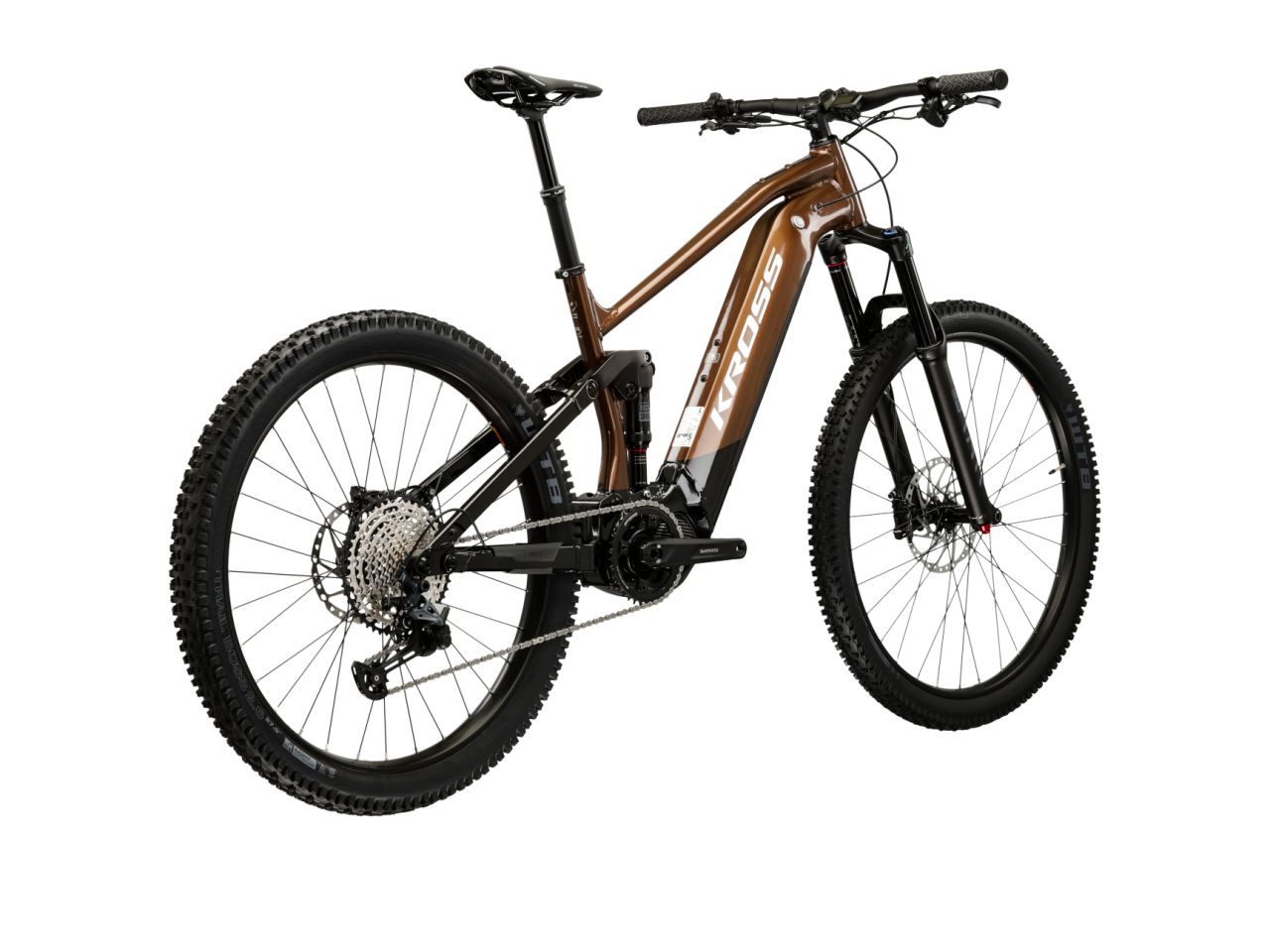 Kross E-Bike Mountainbike E-MTB Fully 29" Grist Boost 3.0 braun 12 Gänge - Shimano Mittelmotor, 12 Gang Shimano DEORE SLX M7100 Schaltwerk, Kettenschaltung, Mittelmotor, 630 Wh, SHIMANO 36 V/250 W, Mittelmotor EP800