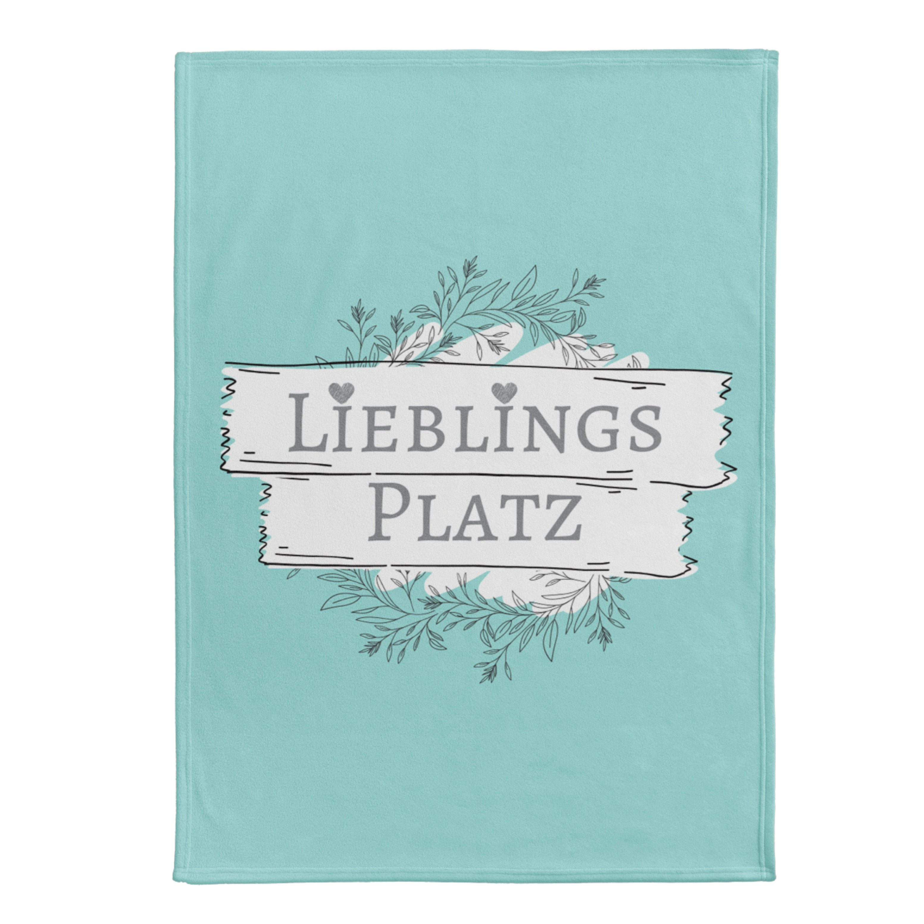 Wohndecke Lieblingsplatz 150x200 cm, Soft Mint Hygge Design, MTOnlinehandel, Cozy Wohngefühl für Zuhause, Vanlife und entspannte Auszeiten