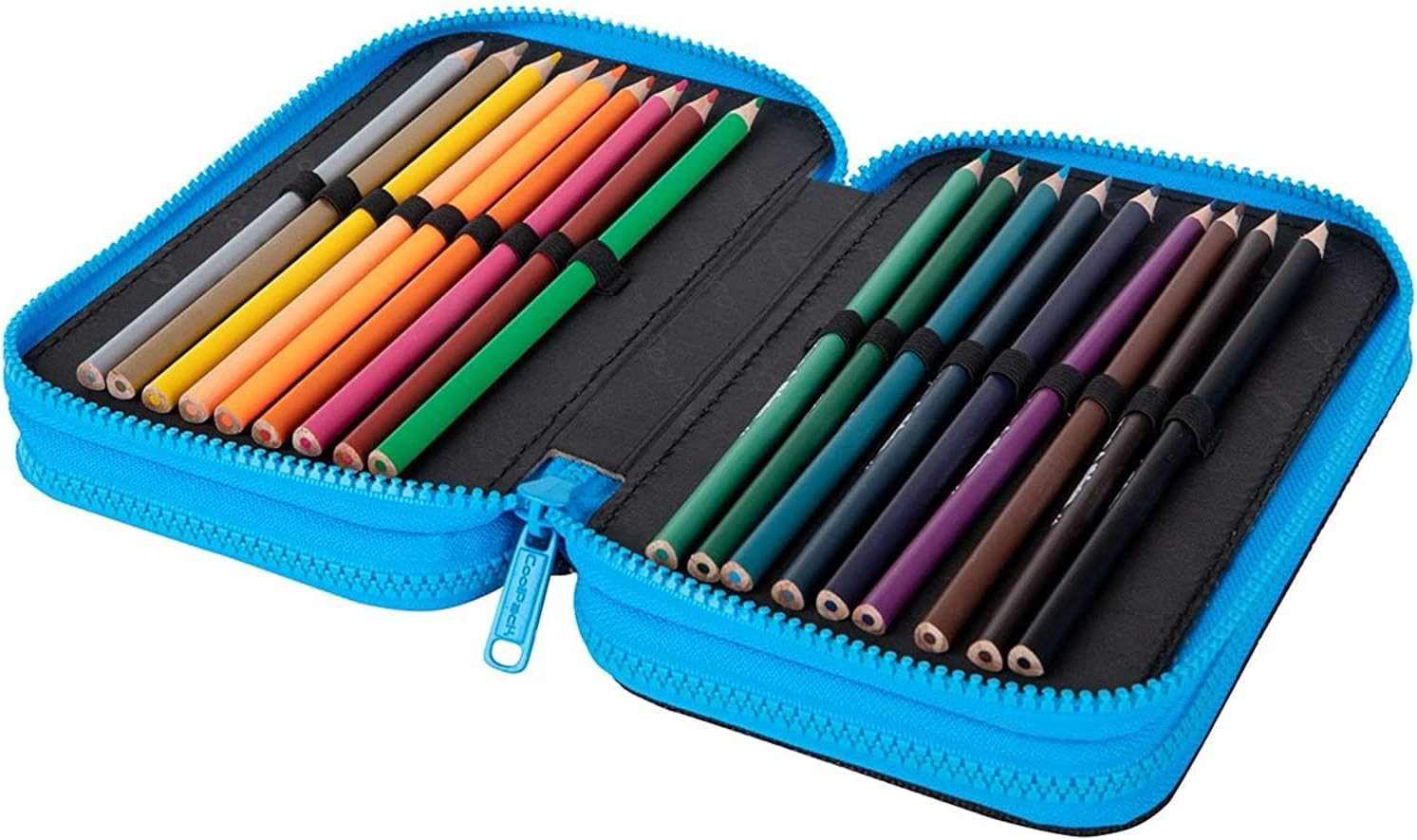 GOLDKIDS Federmäppchen COOLPACK XXL Federtasche, (Federmappe 44-teilig, 1-tlg., gefüllte Schüleretui 3-stöckig 20 x 13,5), x 7 cm Jungen Mädchen – Bild 3 von 4