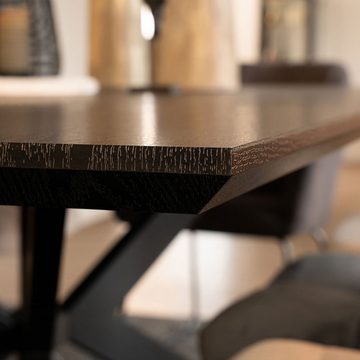 HOME DELUXE Esstisch AVENCIA inkl. Sternfuß 160 x 100 cm & 240 x 120 cm, mit schwarzem Metallgestell, Küchentisch, Esszimmer
