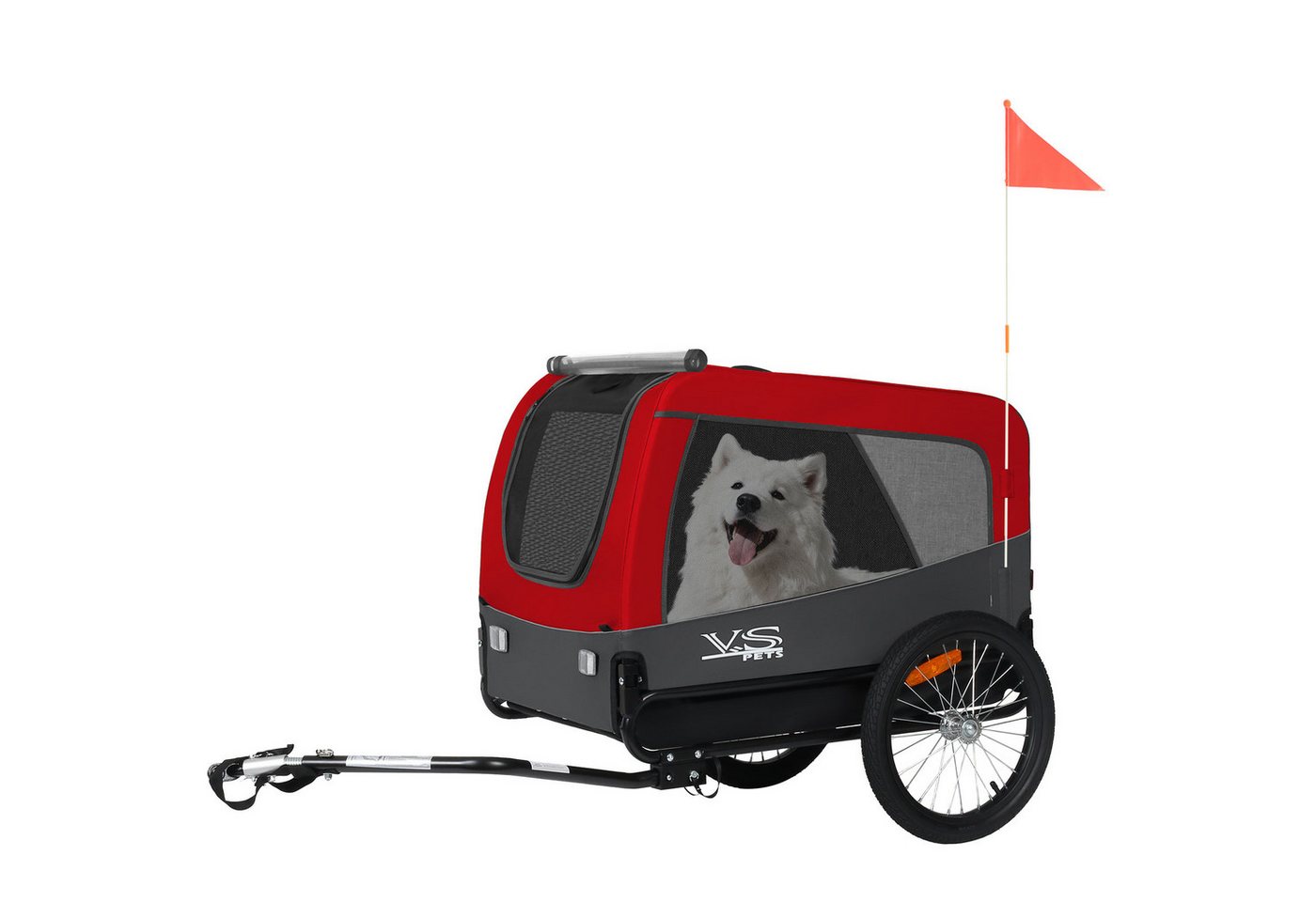 TIGGO Fahrradhundeanhänger Tiggo VS Pets L Hundeanhänger Fahrradanhänger für Hunde bis 35 kg