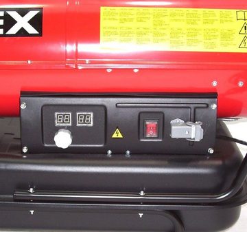 Apex Heizgerät Indirekt Ölheizer Heizkanone 55216 Bauheizer 30kW externer Thermostat