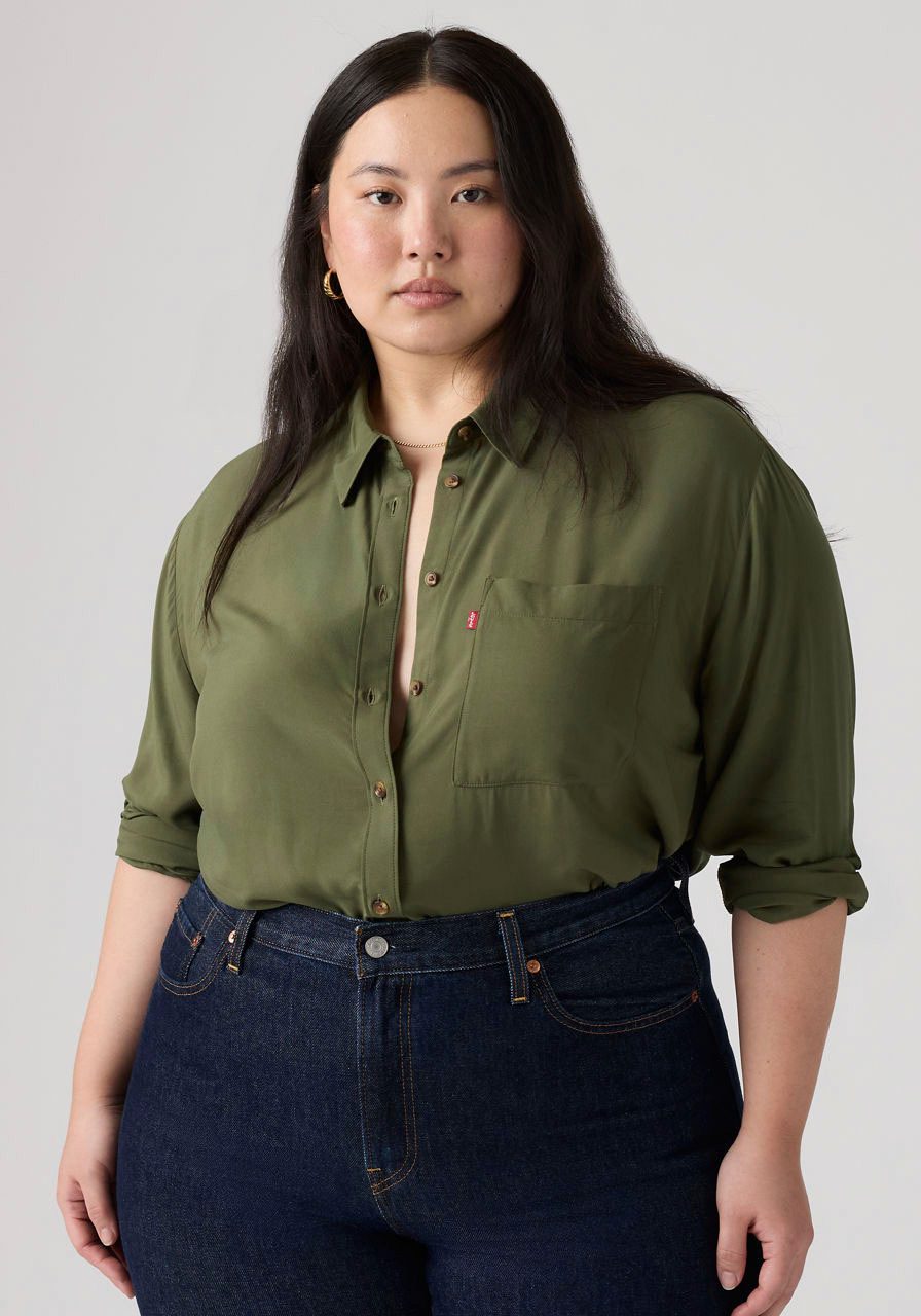 Levi's® Plus Hemdbluse PLUS DARLENE SHIRT aus fließender Viskose