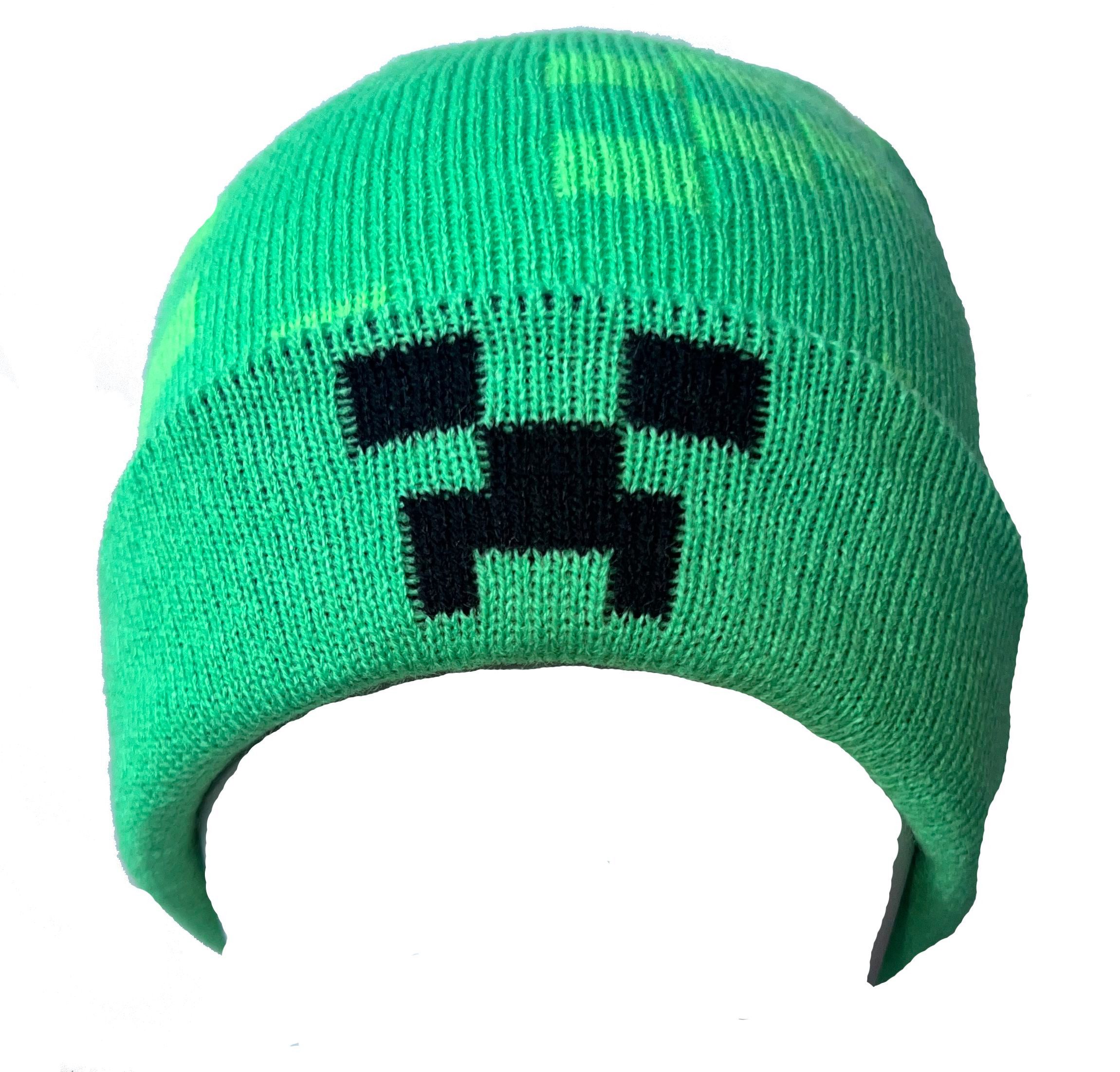 Minecraft Strickmütze MINECRAFT KINDER MÜTZE JUNGEN UND MÄDCHEN 54 + 56