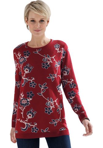 Пуловер с Blüten-Muster